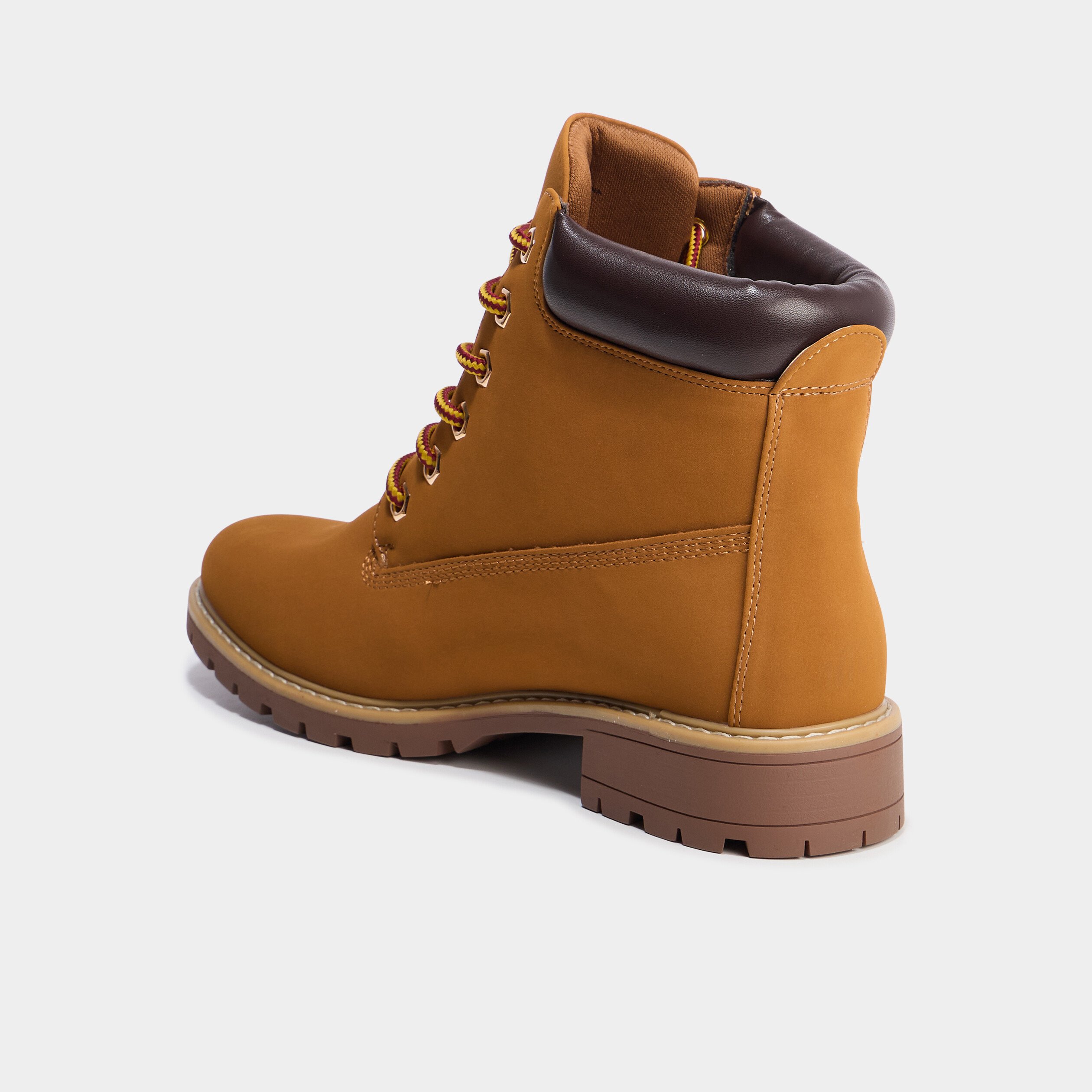 Bottines crantées marron clair femme