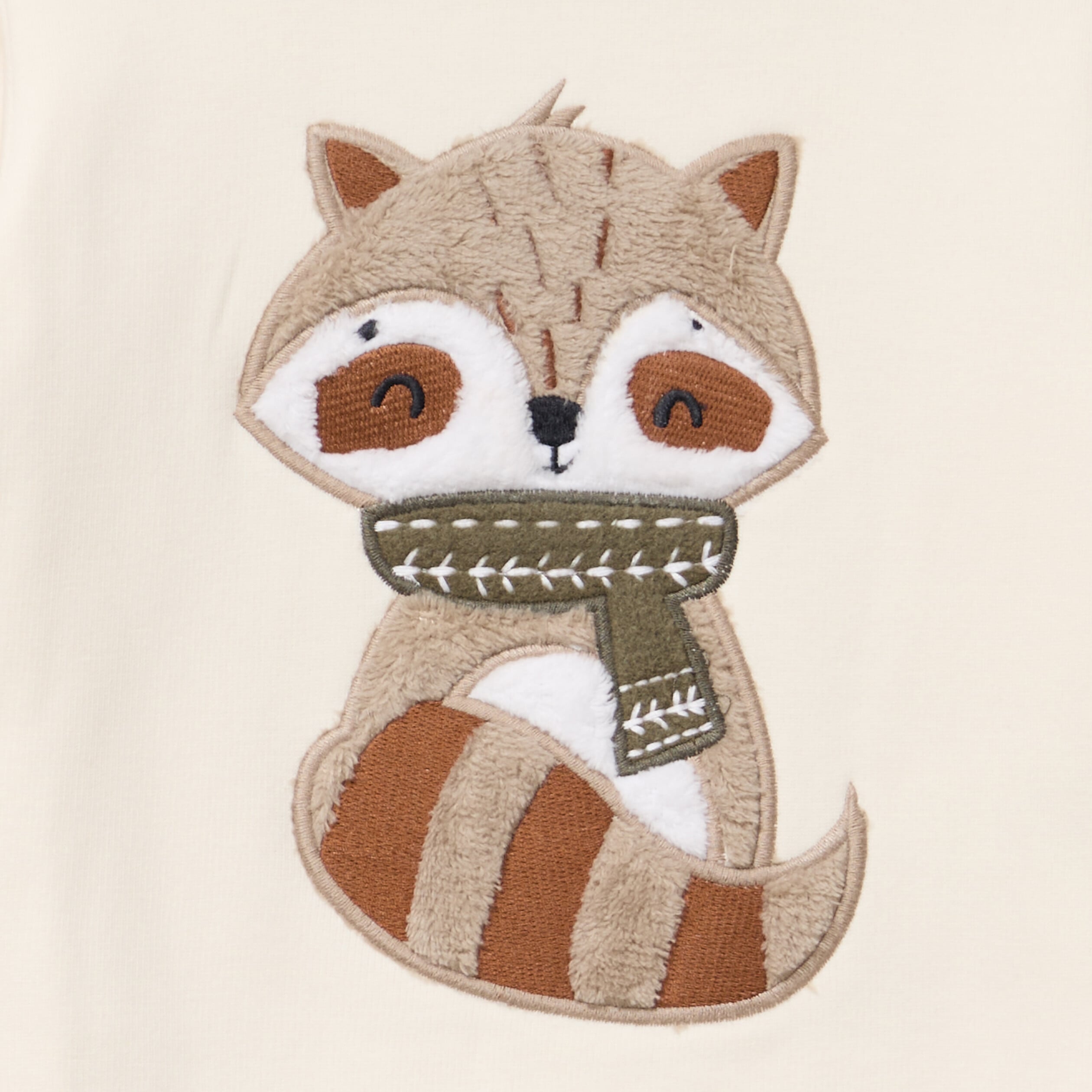 Sweat molletonn&eacute; manches longues ecru b&eacute;b&eacute; gar&ccedil;on