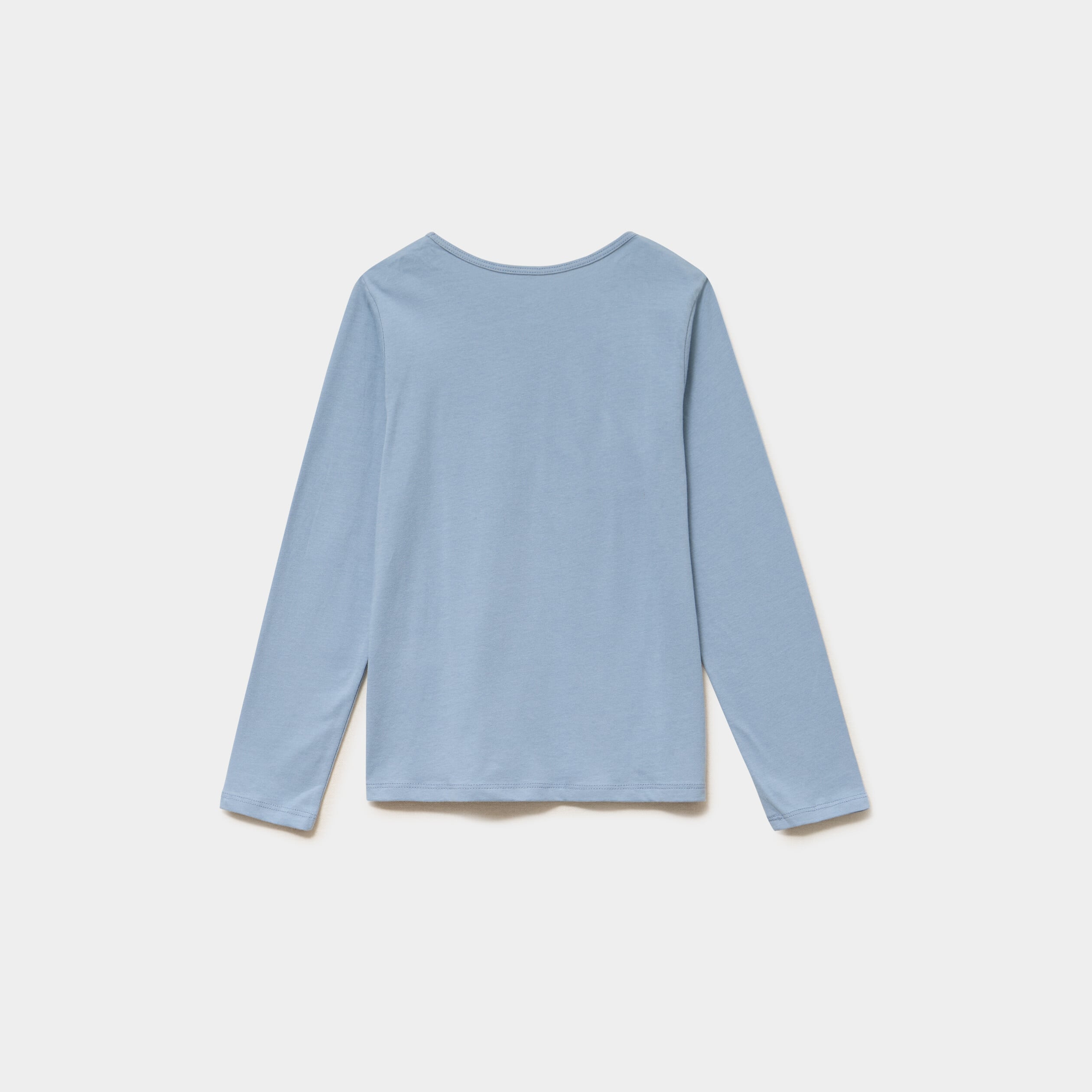 Ensemble pyjama pantalon et t-shirt bleu gris fille