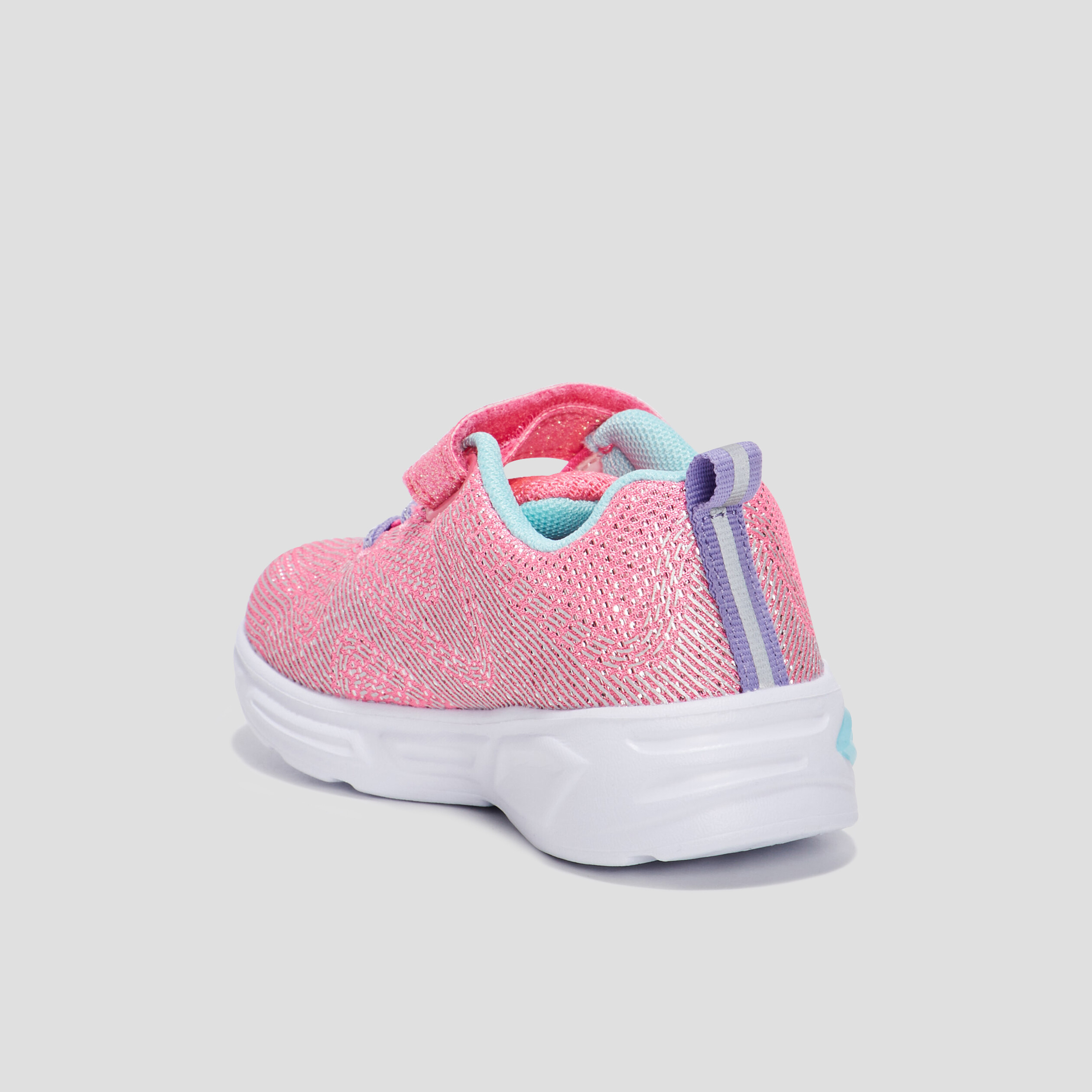 Baskets running à scratch Champion rose fille