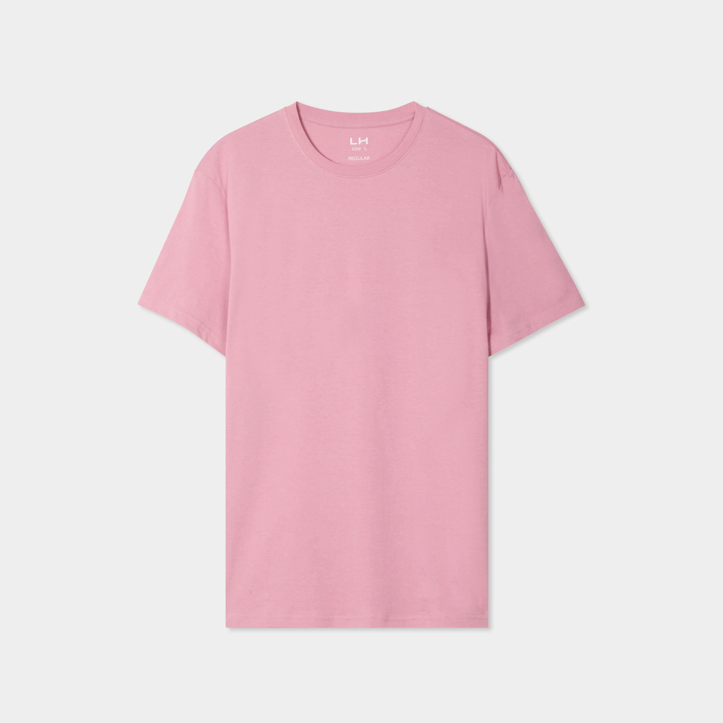 t shirt en coton manches courtes vieux rose homme T-shirt en coton manches courtes vieux rose homme