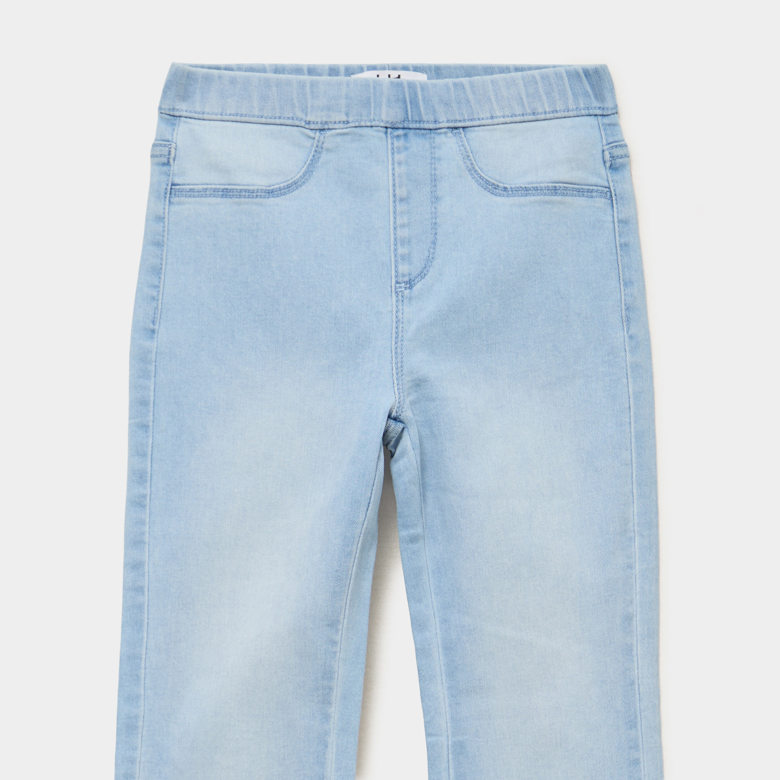 Jegging bootcut taille &eacute;lastiqu&eacute;e denim triple stone fille