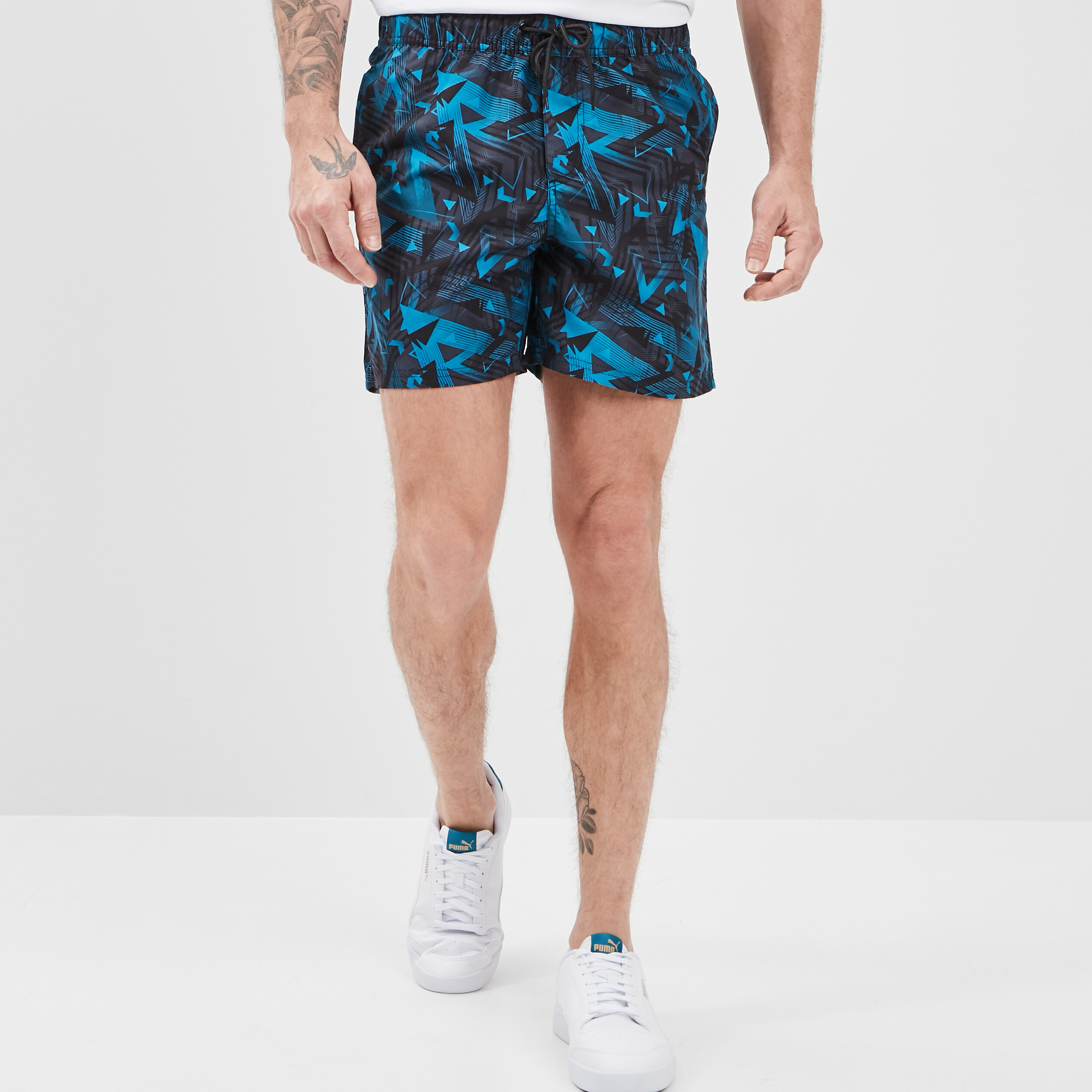 Short de bain noir homme