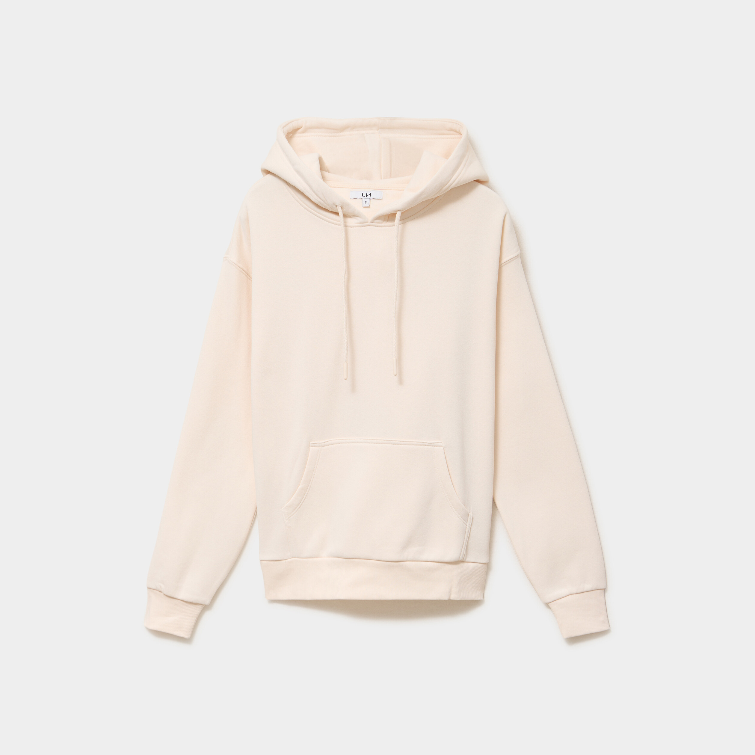 Sweat hoodie molleton &agrave; capuche sable femme