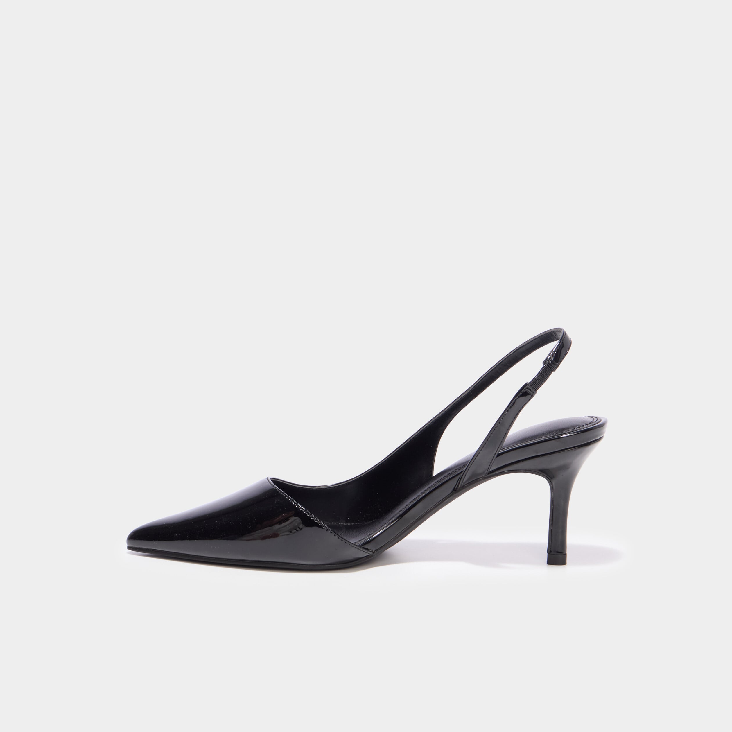 Escarpins slingback talons aiguilles noir femme
