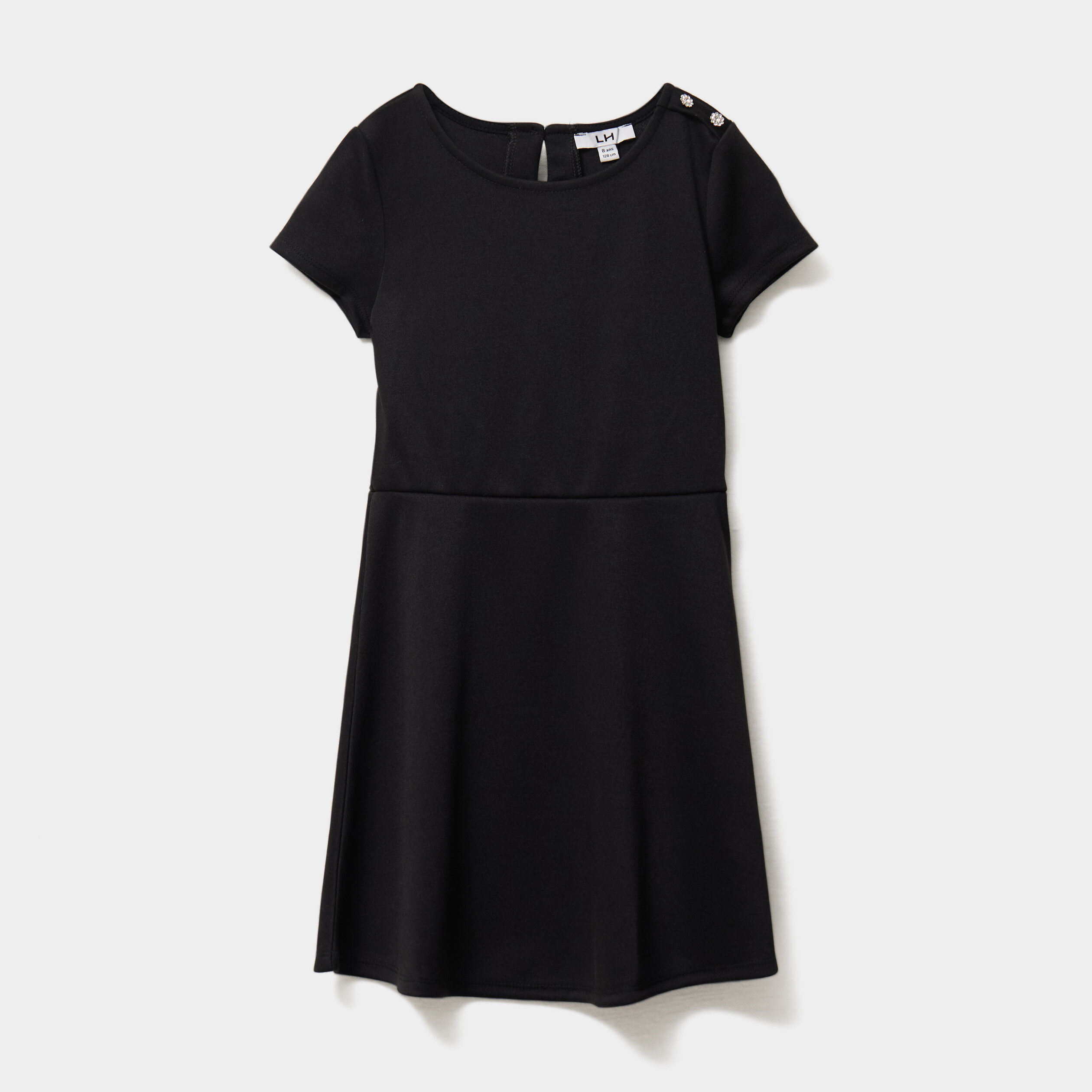 Robe Patineuse Noire Pour Fille - Taille 6, Neuf Avec étiquettes, Style Skater