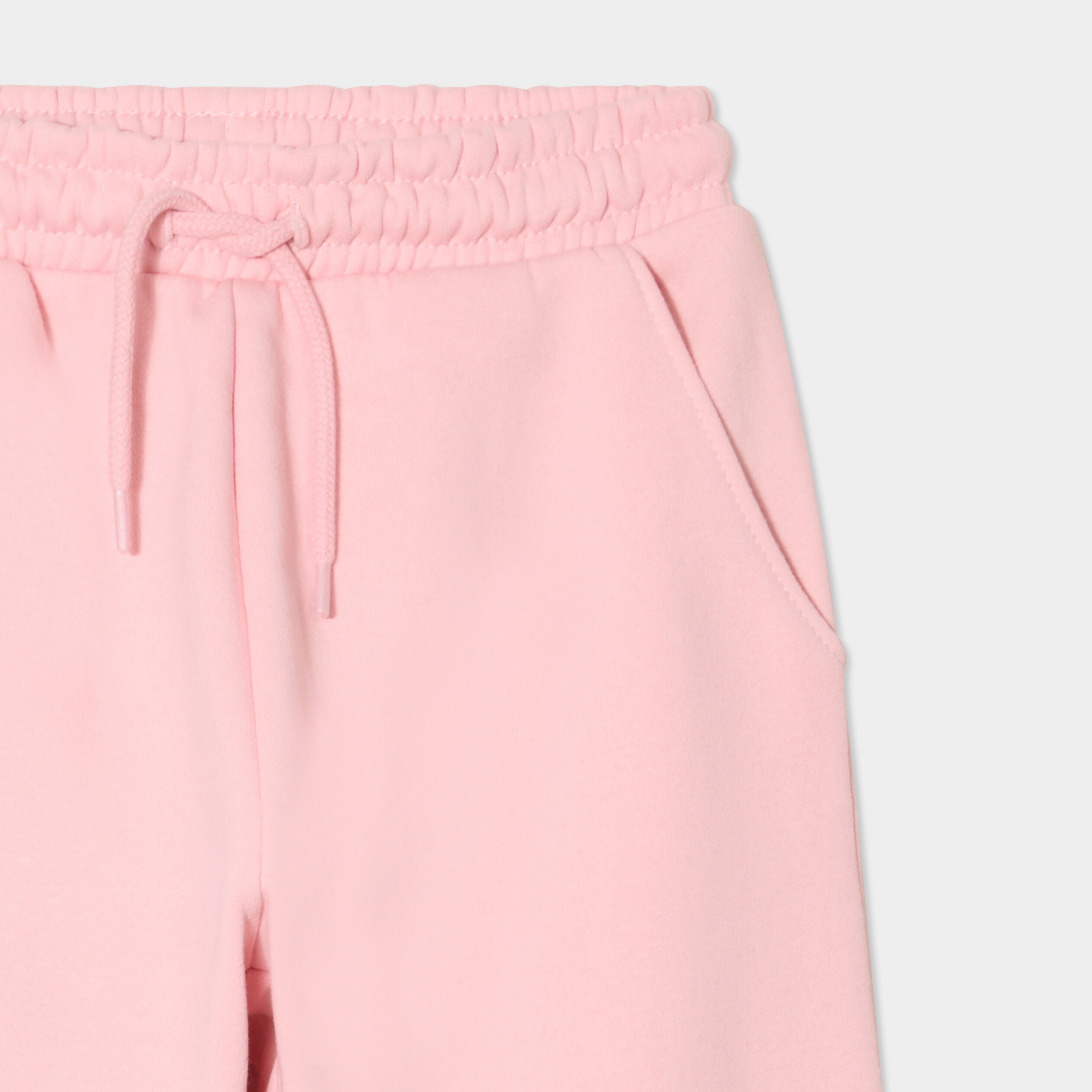 Pantalon de jogging molleton rose clair fille