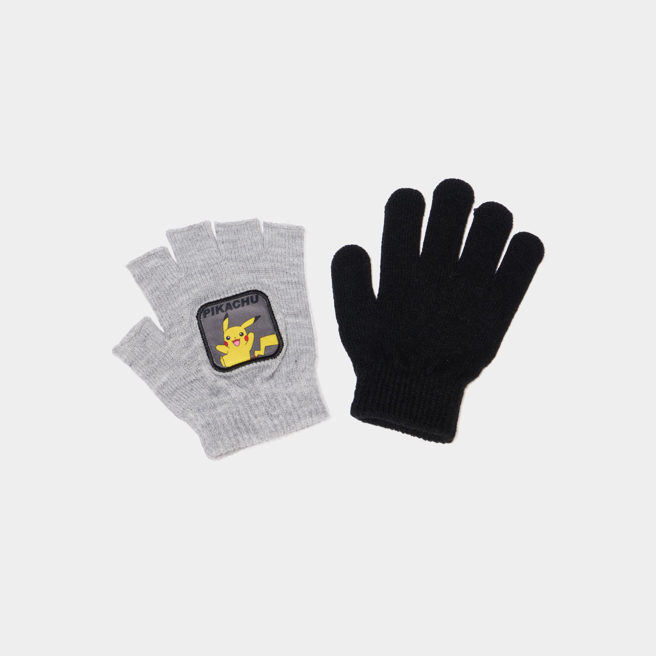 Gants 2-en-1 Pok&eacute;mon Pikachu gris gar&ccedil;on