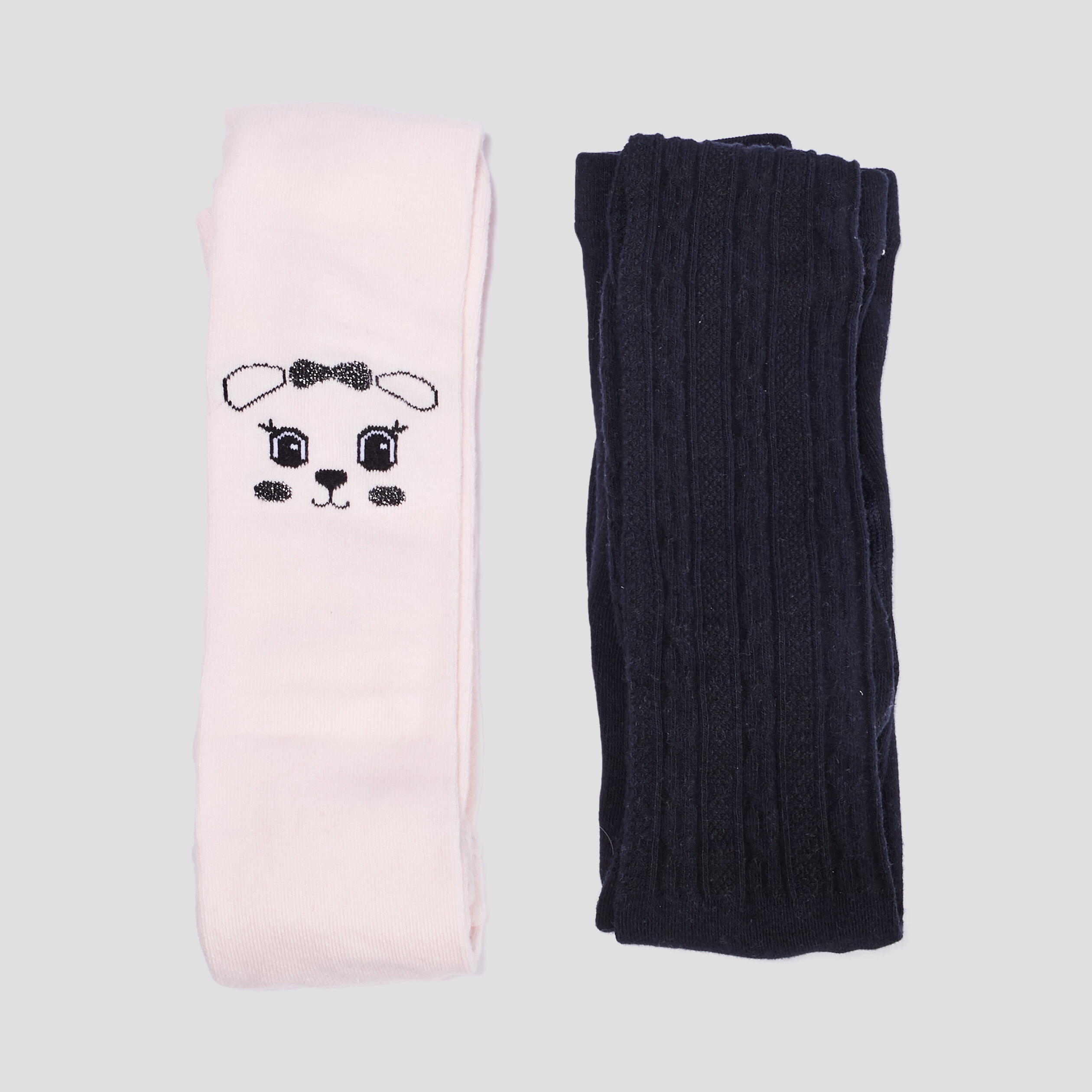 lot 2 collants opaques multicolore fille Lot 2 collants opaques multicolore fille
