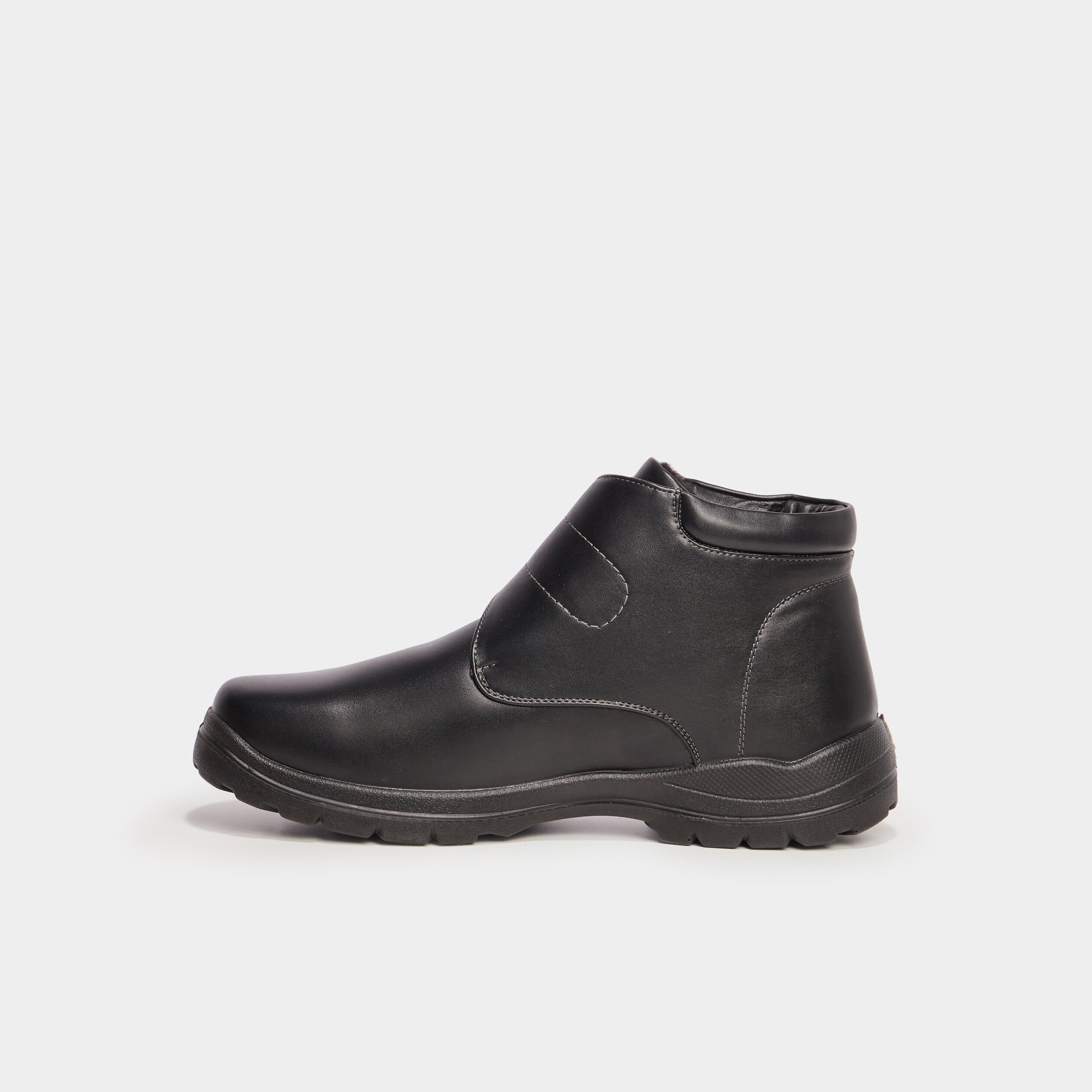 Bottines montantes confort noir homme