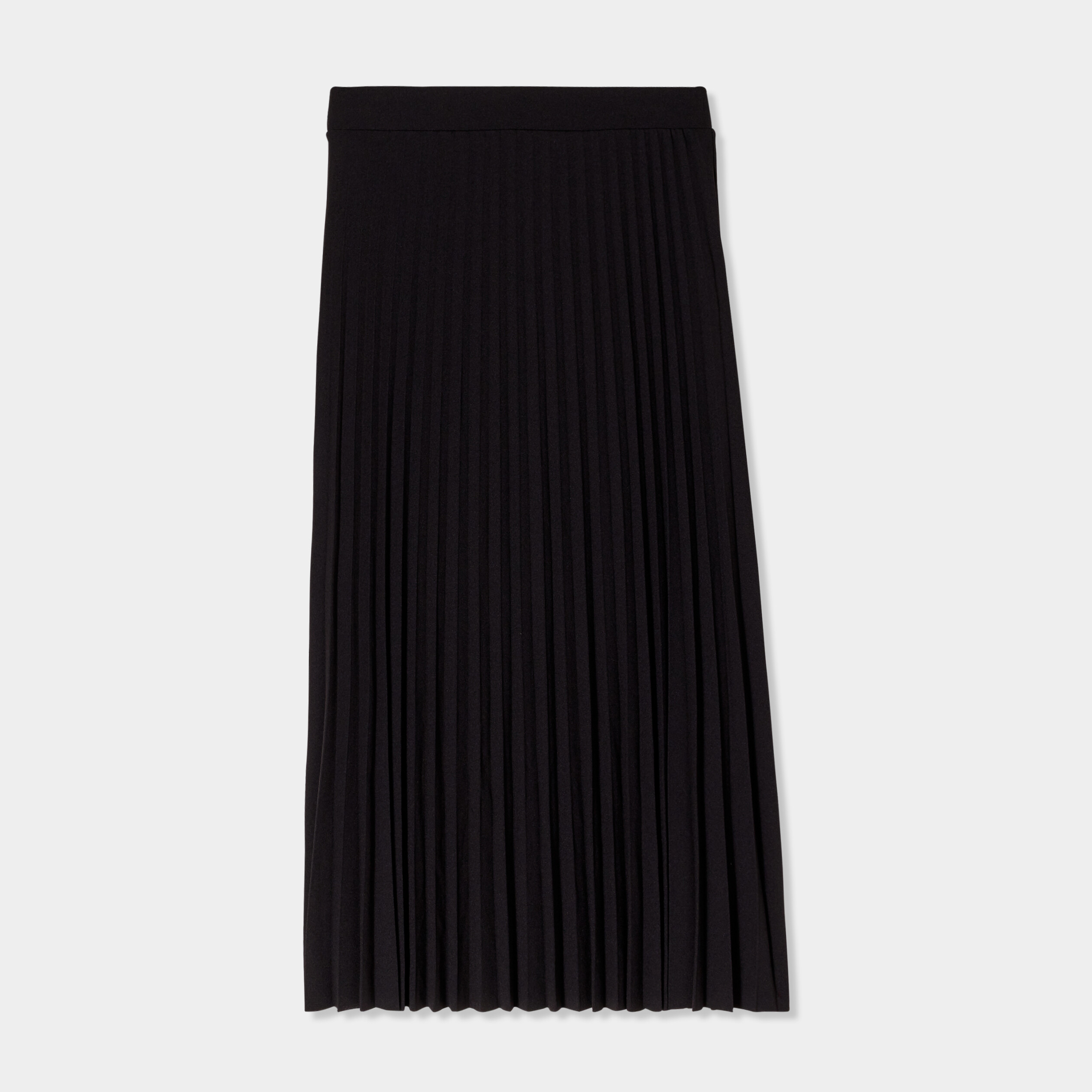 Jupe longue pliss&eacute;e patineuse noir femme