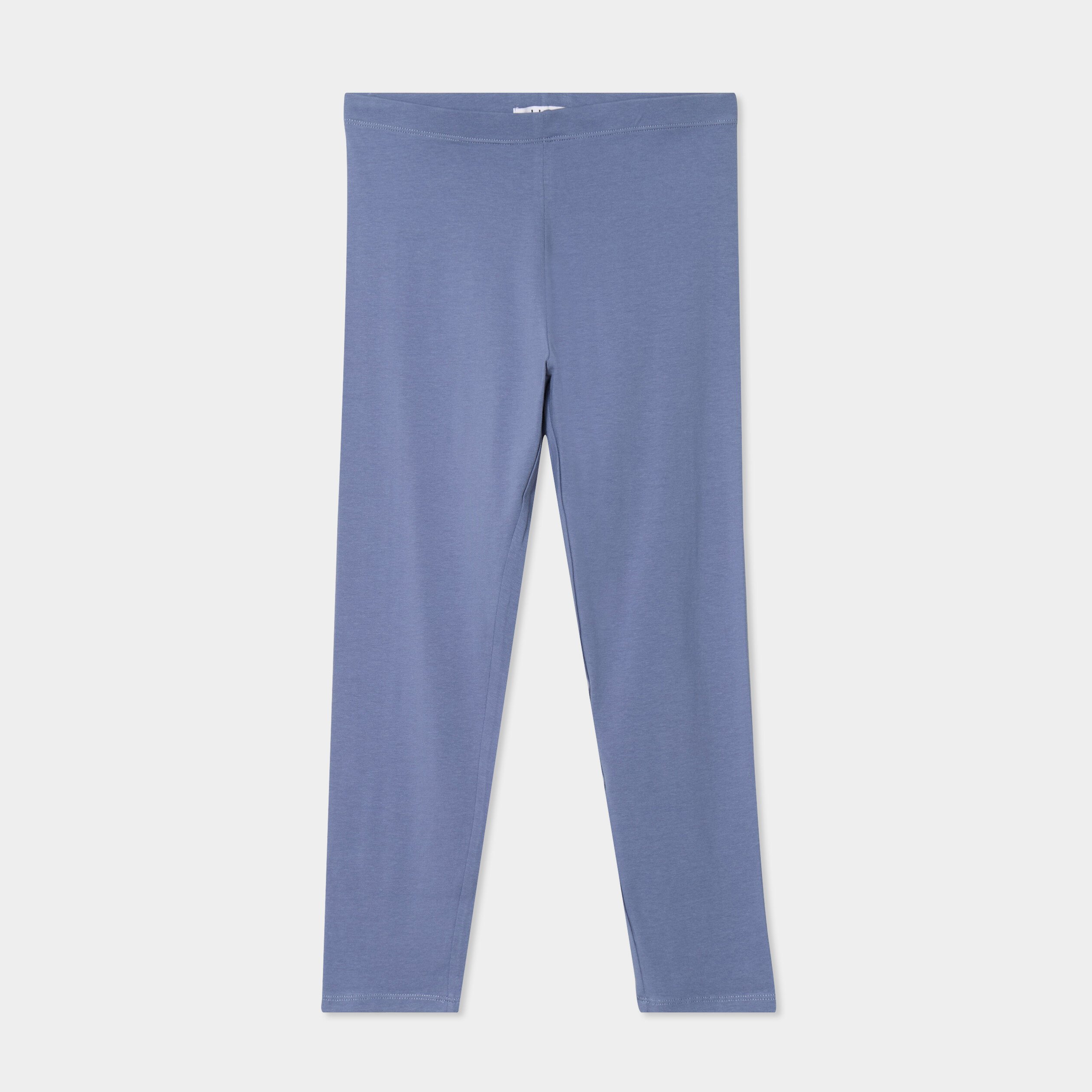 legging 78eme taille elastiquee bleu gris femme Legging 7/8ème taille élastiquée bleu gris femme