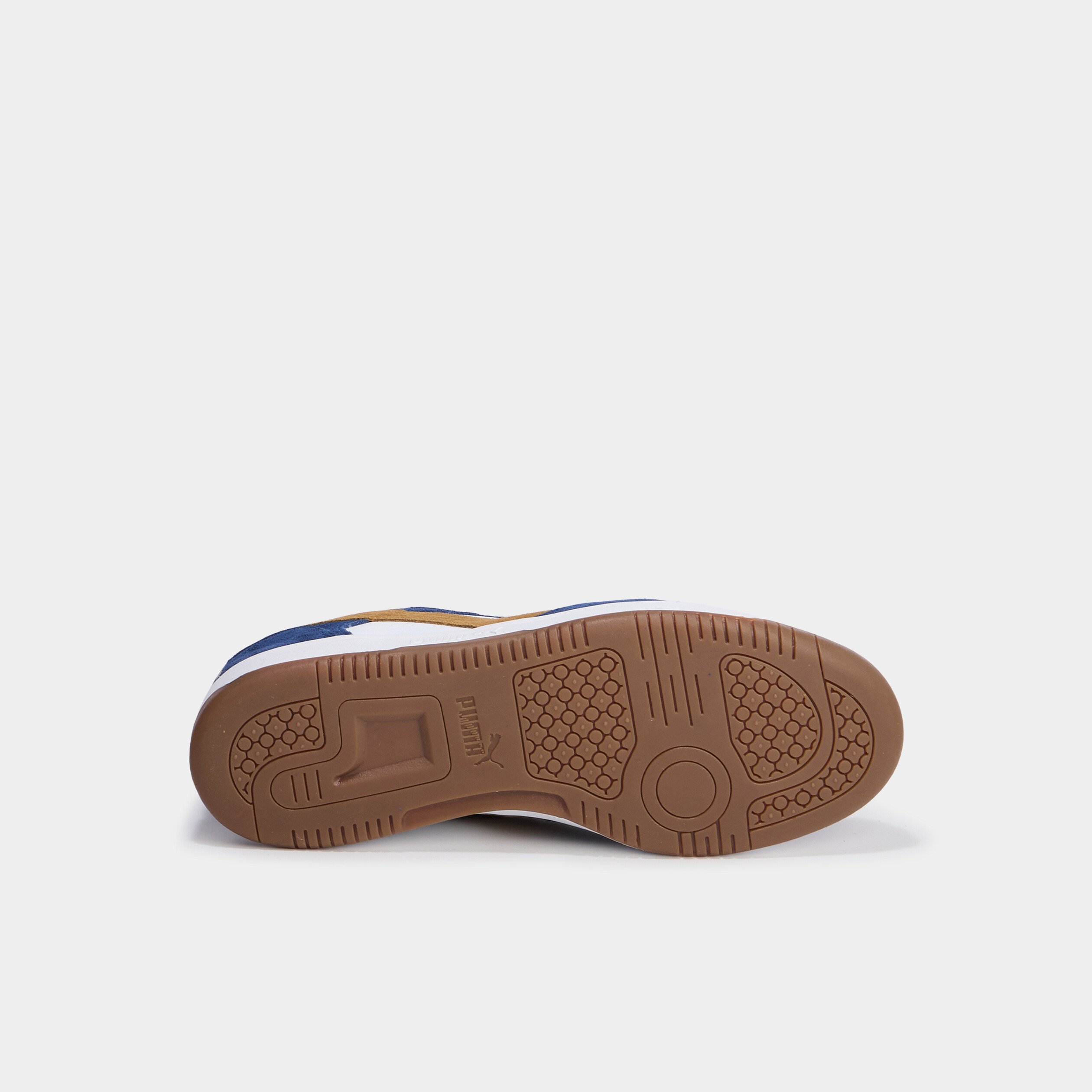 tennis basses a lacets en cuir puma bleu fonce homme Tennis basses à lacets en cuir Puma bleu foncé homme