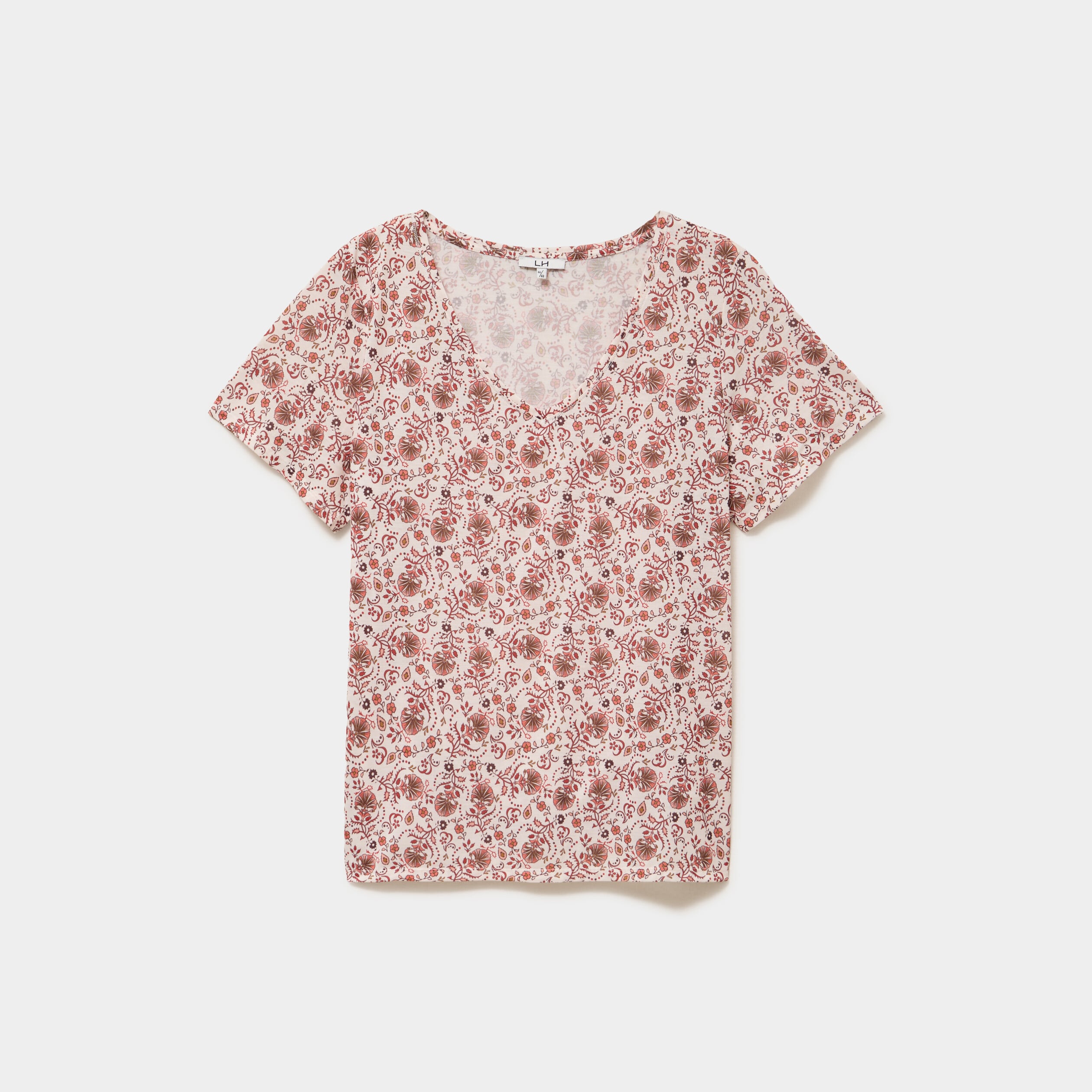 T-shirt manches courtes ecru femme grande taille