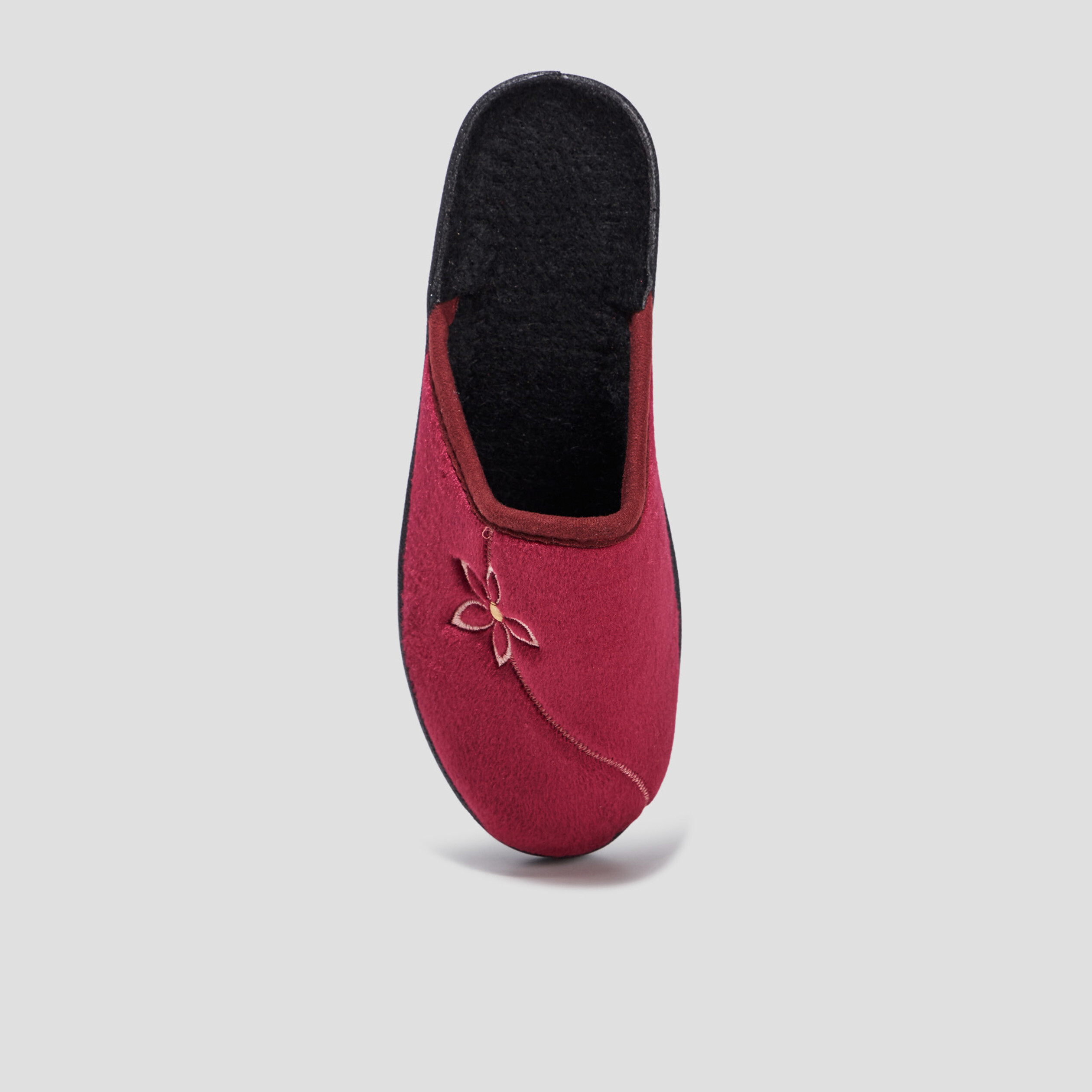 chaussons mules compenses rouge femme Chaussons mules compensés rouge femme