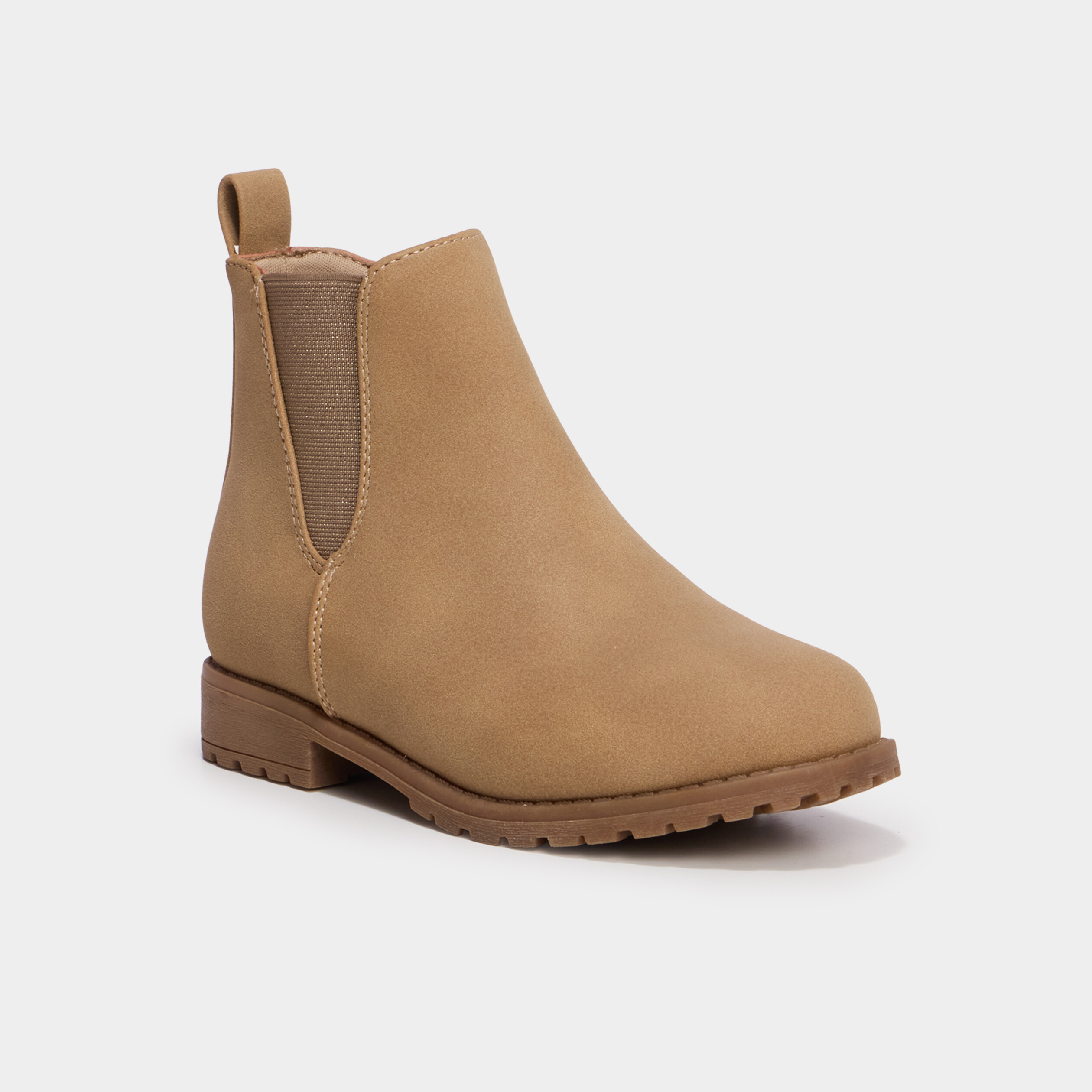 Boots chelsea zipp&eacute;es sable fille