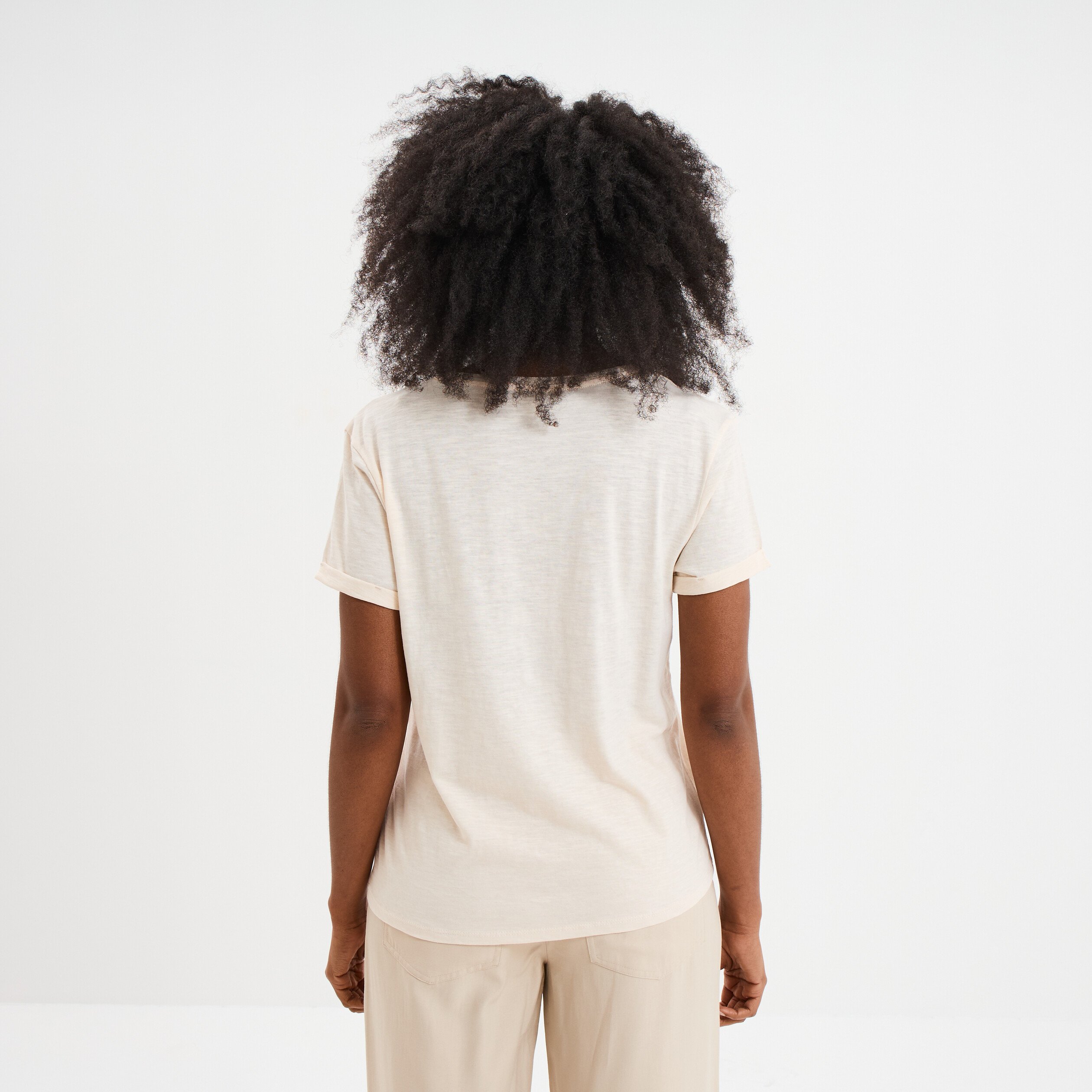 t shirt manches courtes coton blanc femme T-shirt manches courtes coton blanc femme