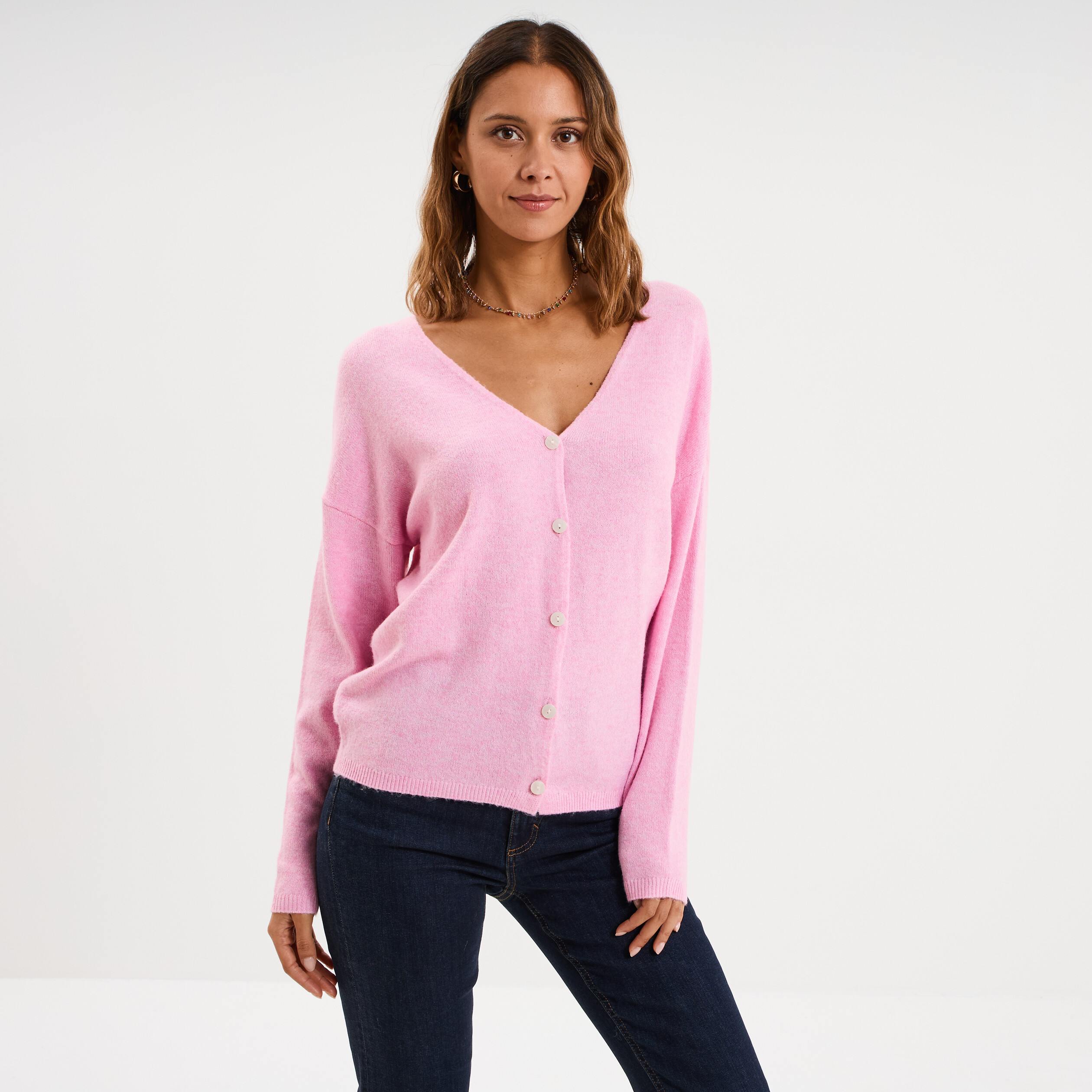Gilet manches longues noir femme | Bréal