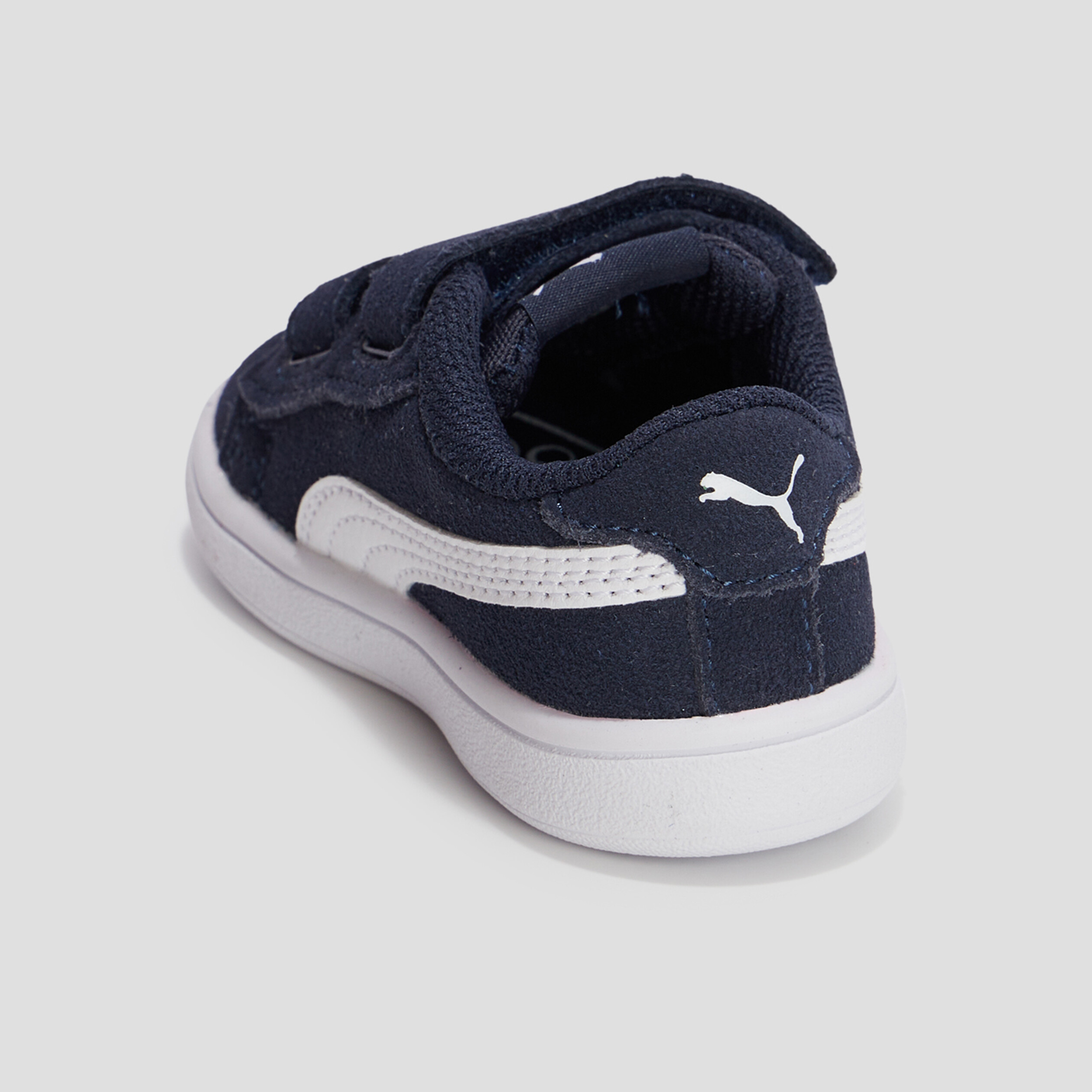 Tennis à scratchs Smash V2 Puma bleu marine bébé garçon