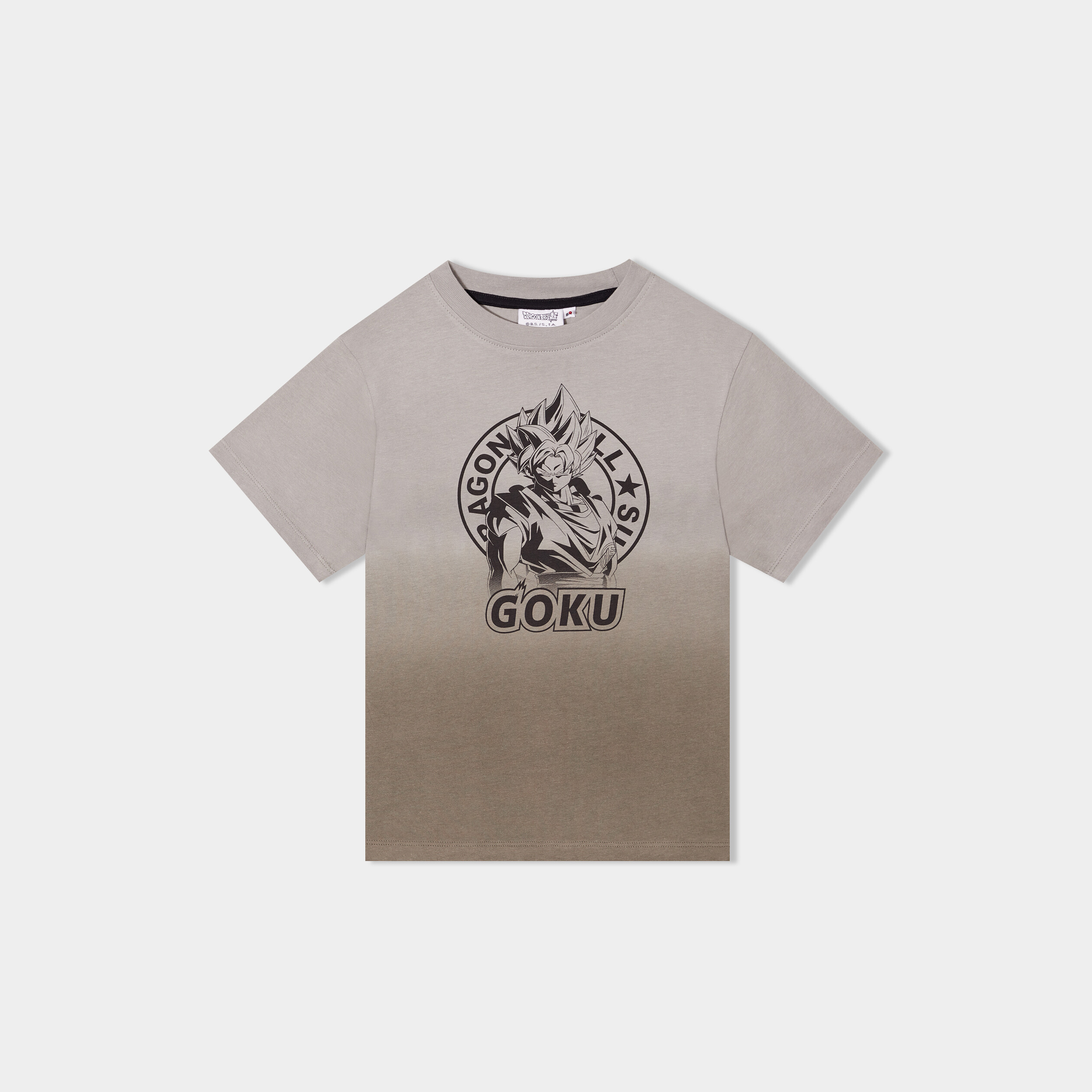 t shirt coton dragon ball super vert kaki garcon T-shirt coton Dragon Ball Super vert kaki garçon