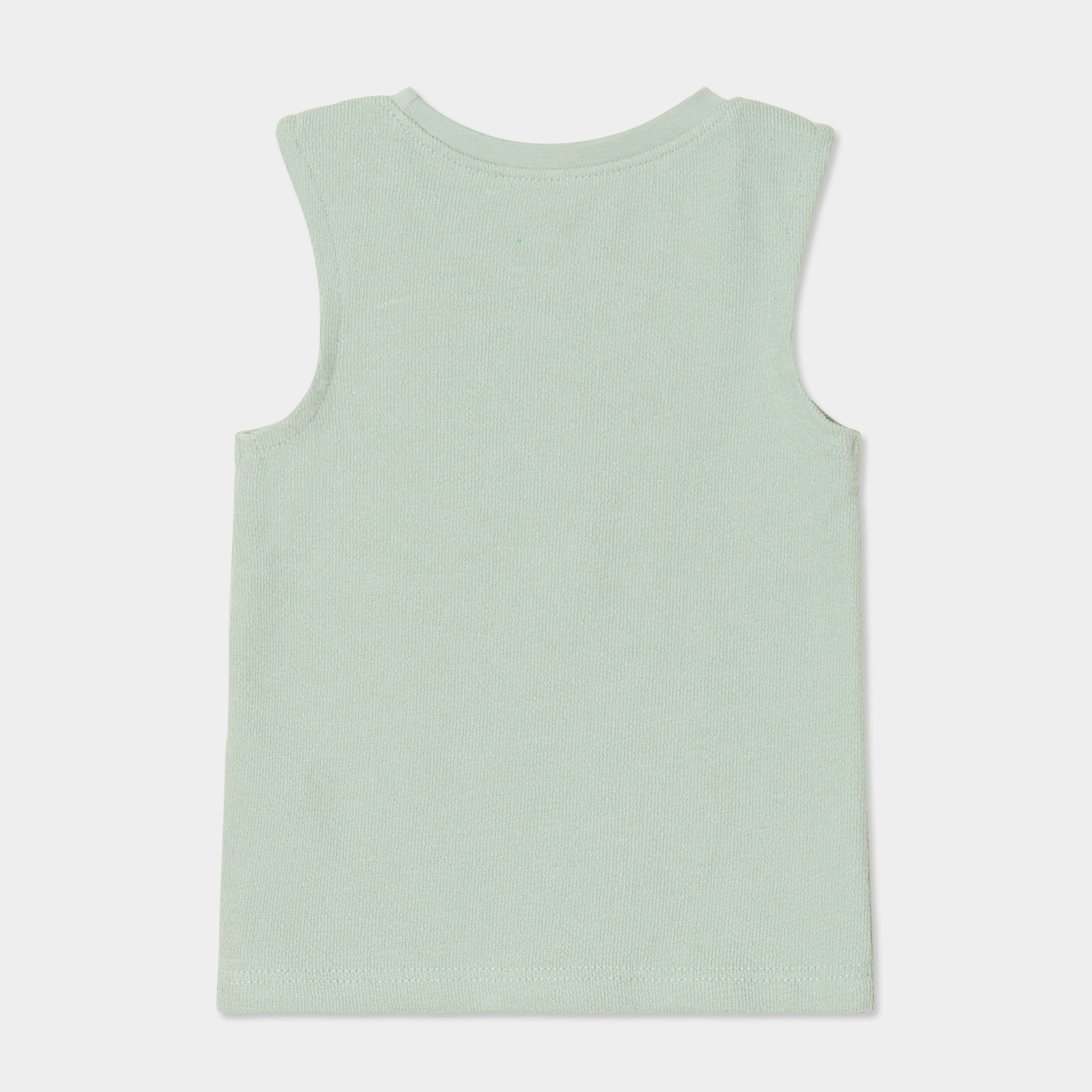 ensemble 2 pieces debardeur short coton vert pastel bebeg Ensemble 2 pièces débardeur short coton vert pastel bébé garçon