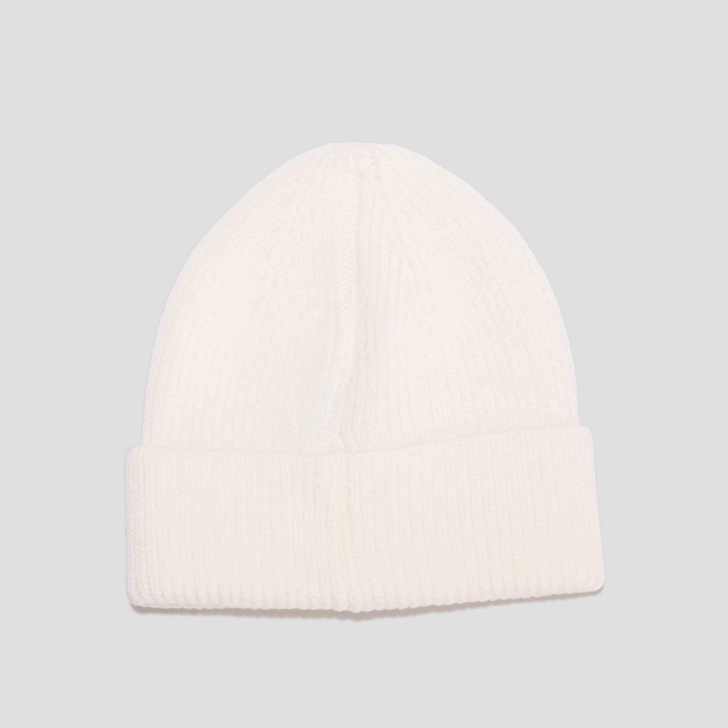 Bonnet &agrave; revers tricot&eacute; ivoire fille