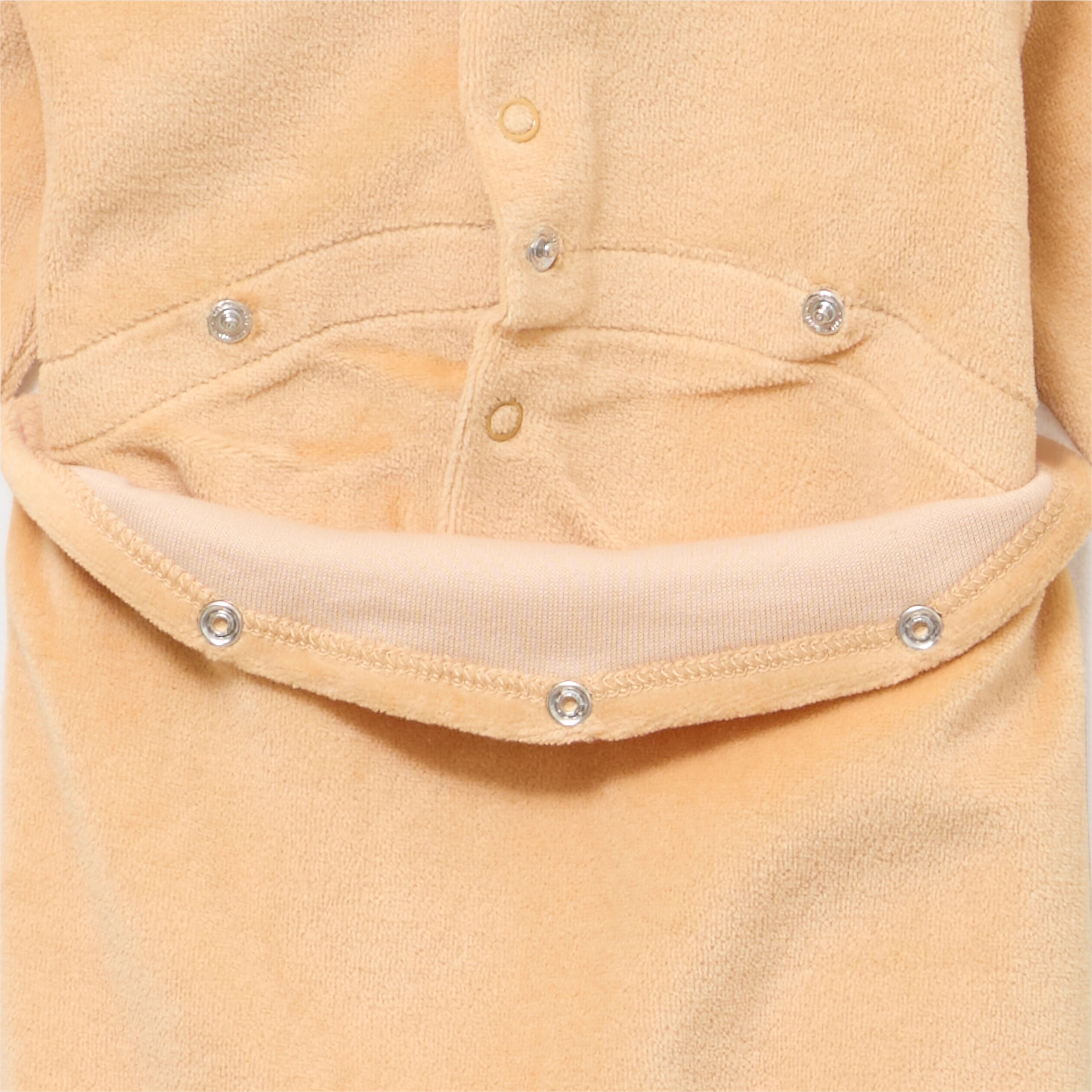Dors-bien manches longues boutonn&eacute; camel b&eacute;b&eacute;