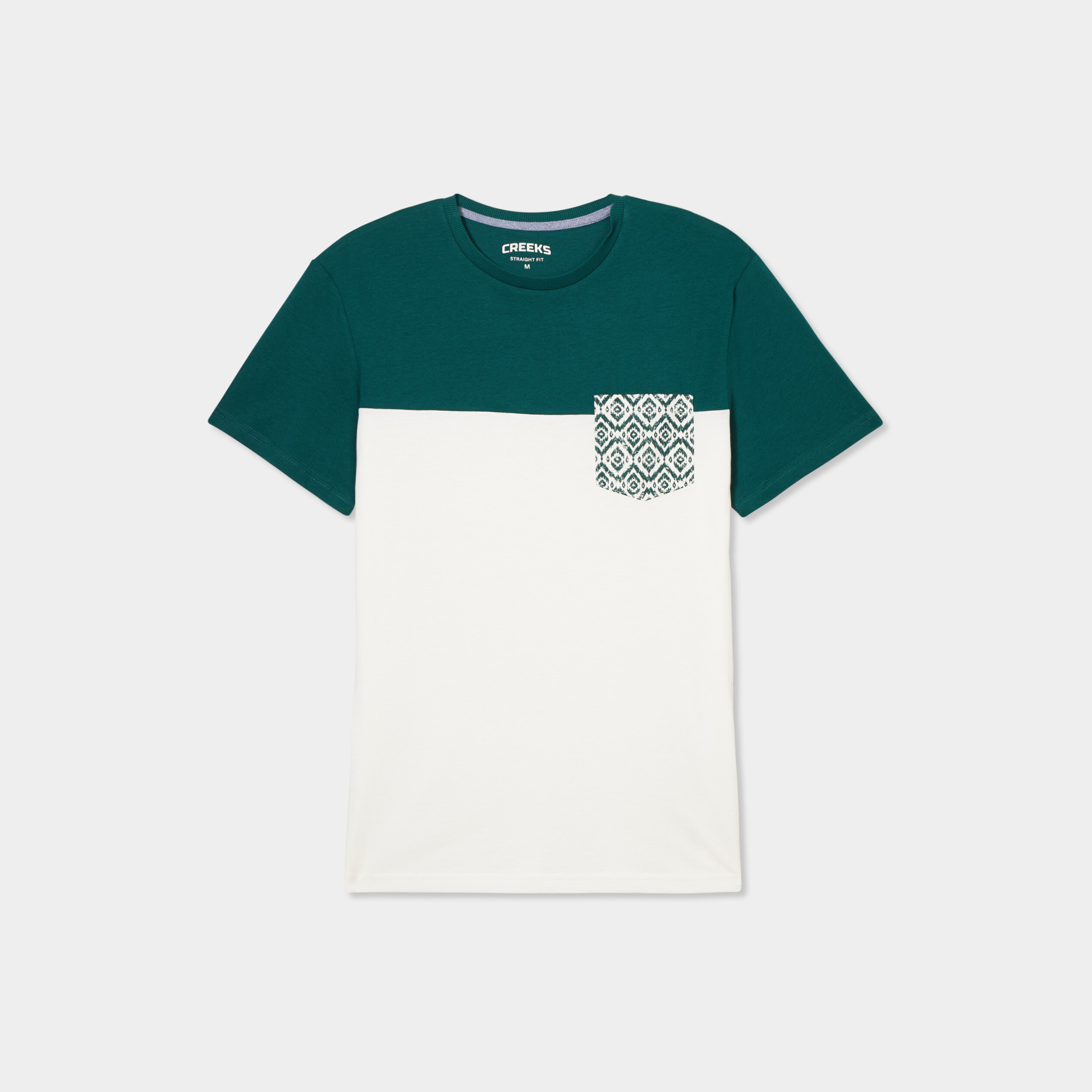 t shirt manches courtes 1 poche creeks vert fonce homme T-shirt manches courtes 1 poche Creeks vert foncé homme