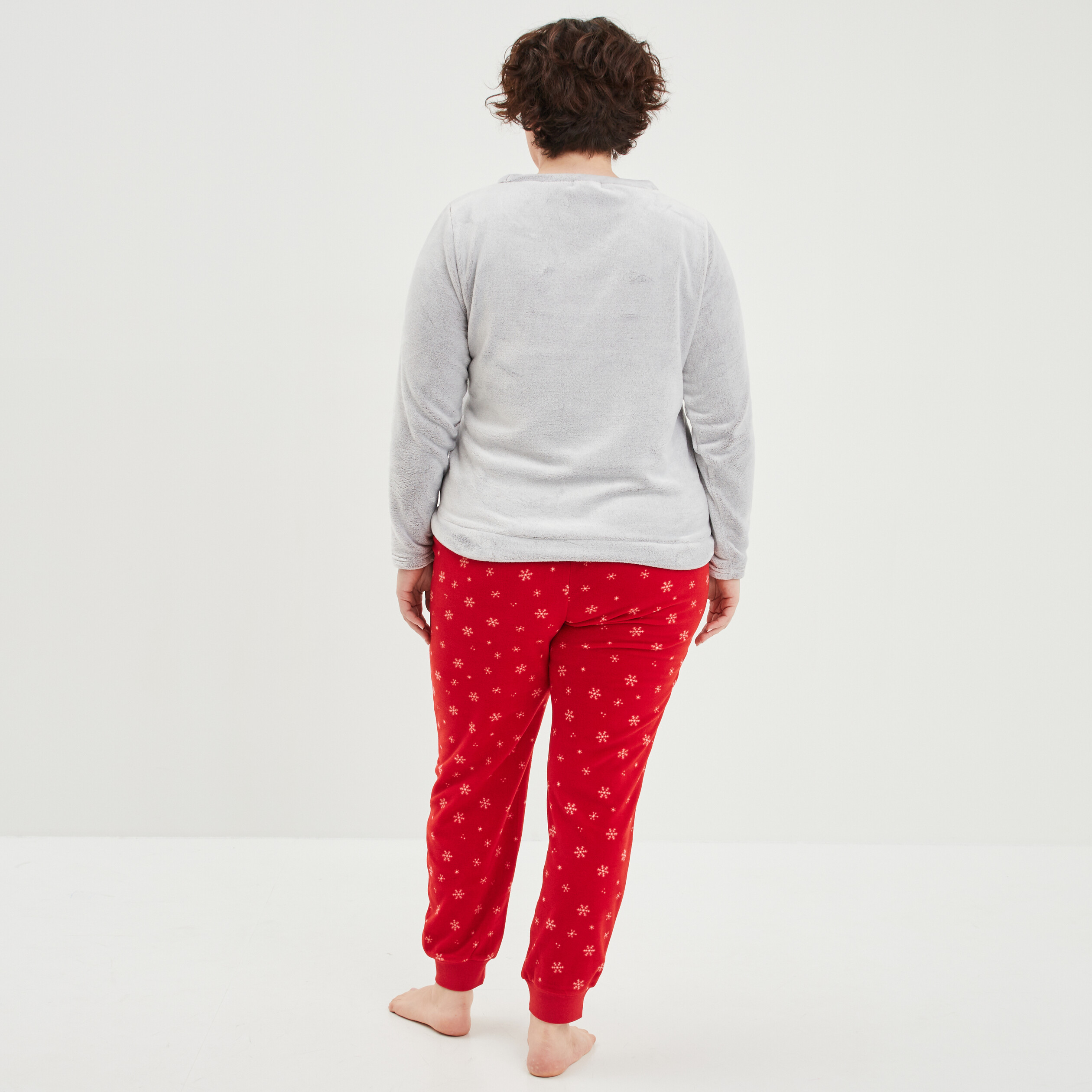 ensemble pyjama pilou pantalon gris clair femmegt Ensemble pyjama pilou pantalon gris clair femme grande taille