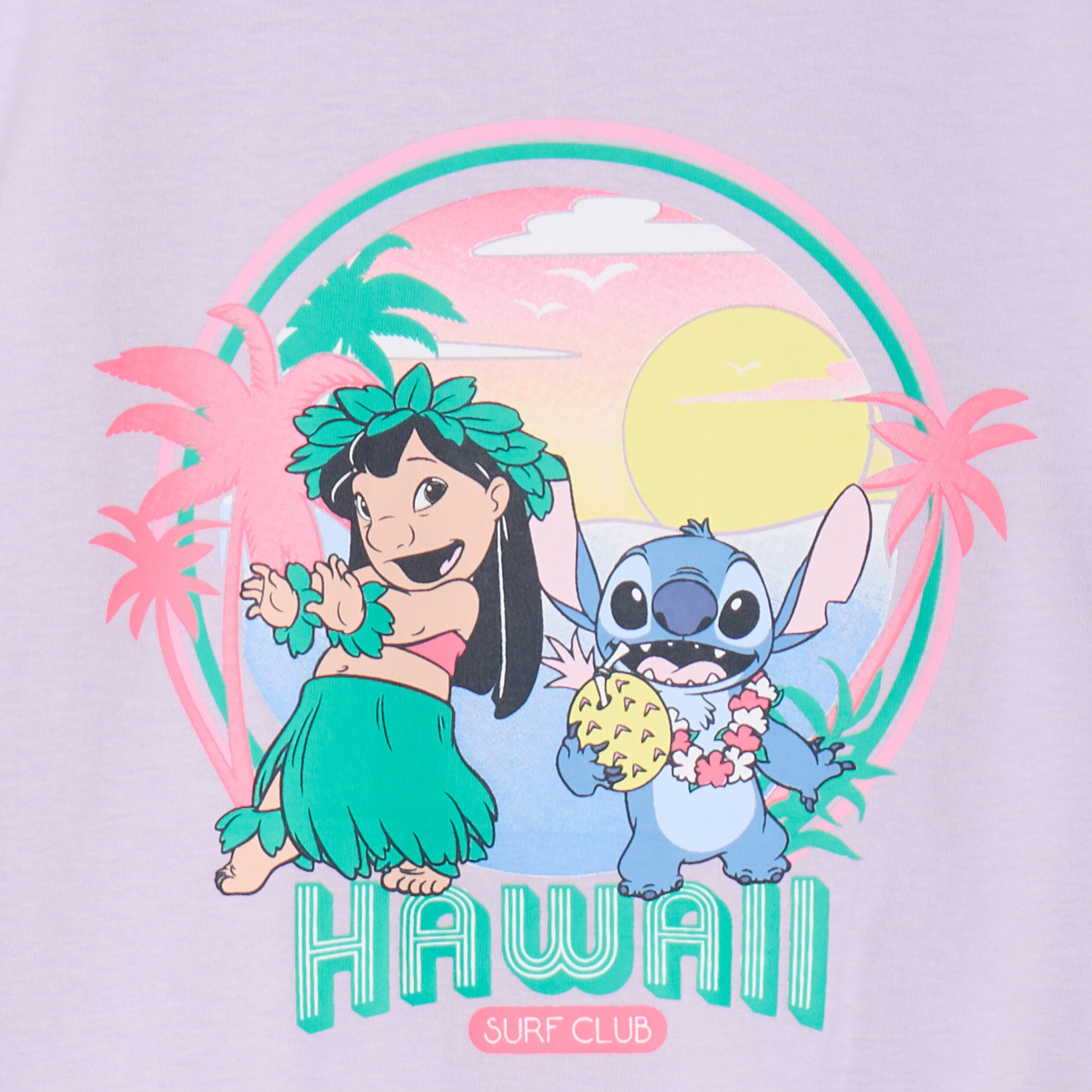 t shirt detail noeud coton stitch parme fille T-shirt détail noeud coton Stitch parme fille