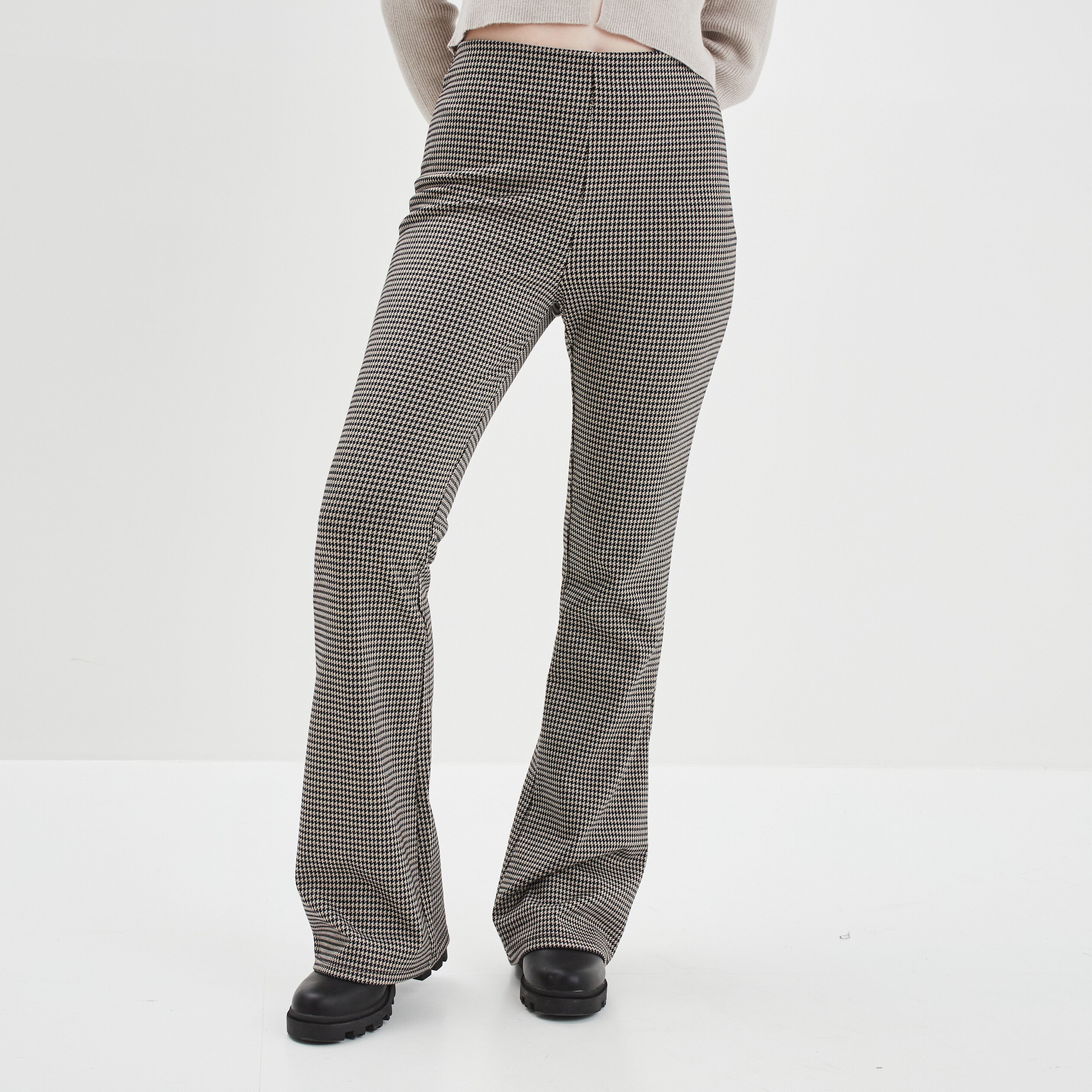 Pantalon taille sales haute elastique femme