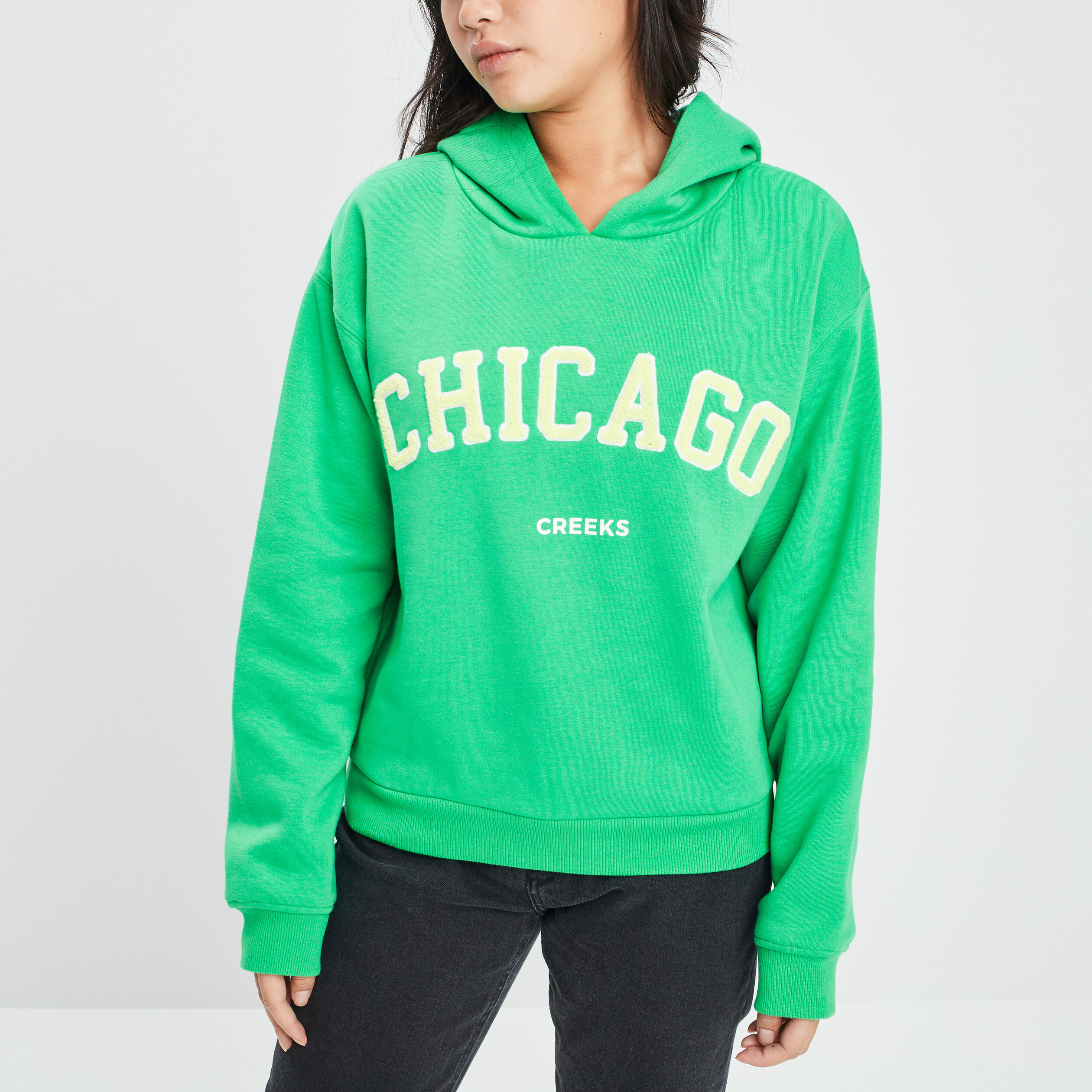 Sweat à capuche hoodie Creeks vert menthe femme