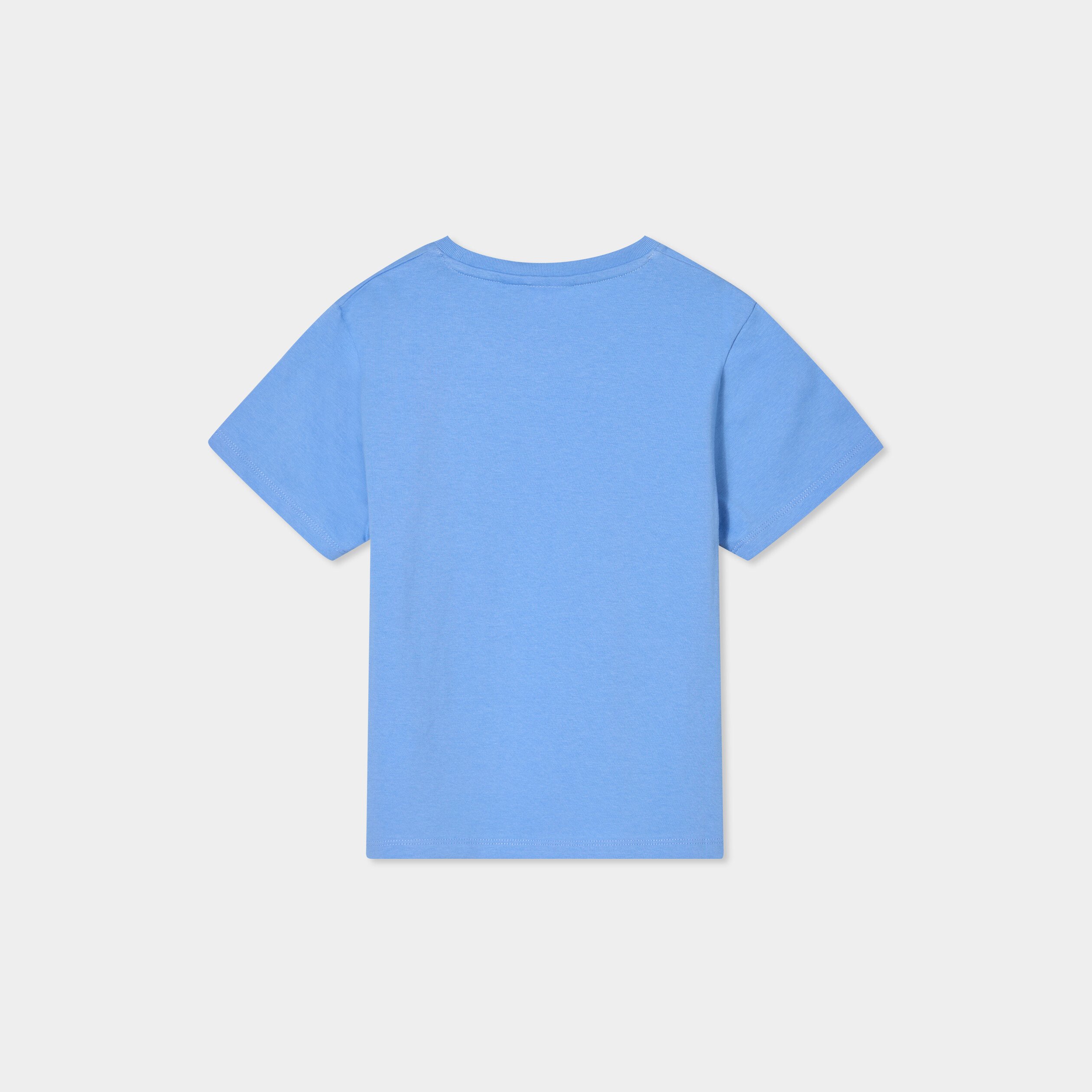 t shirt manches courtes coton stitch bleu fille T-shirt manches courtes coton Stitch bleu fille