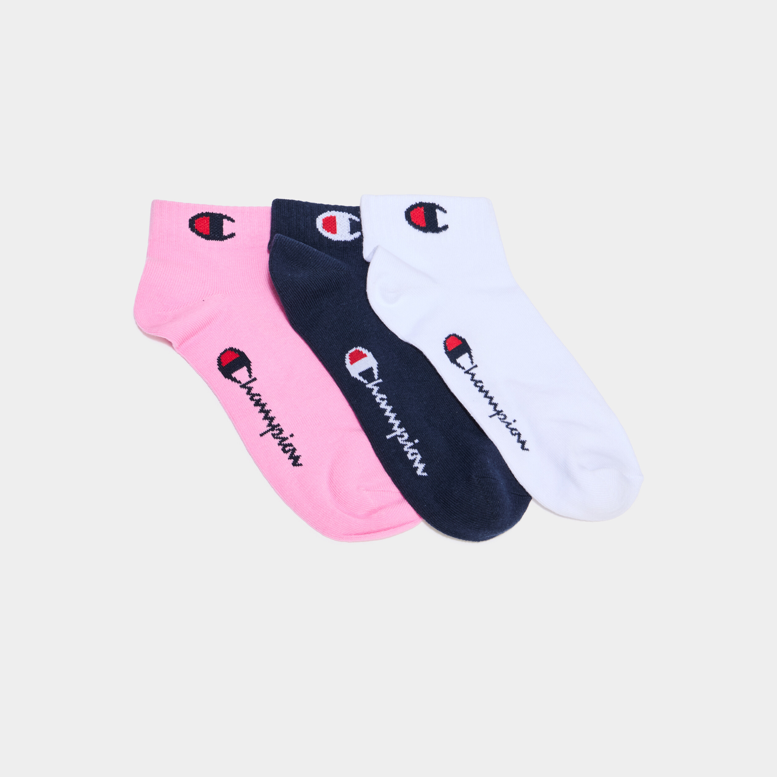 Lot 3 paires socquettes Champion rose femme