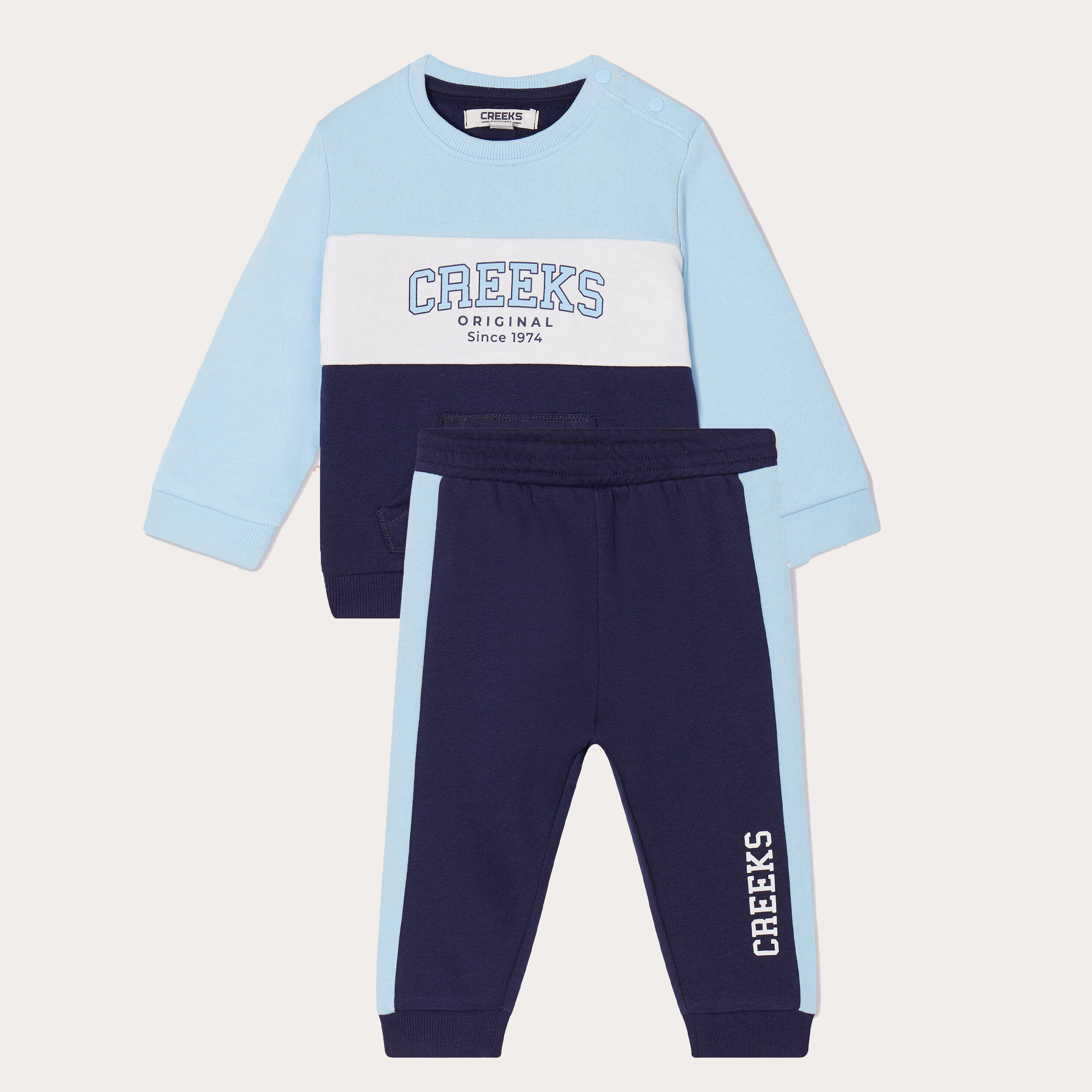 Ensemble de jogging 2 pièces Creeks bleu marine bébé garçon