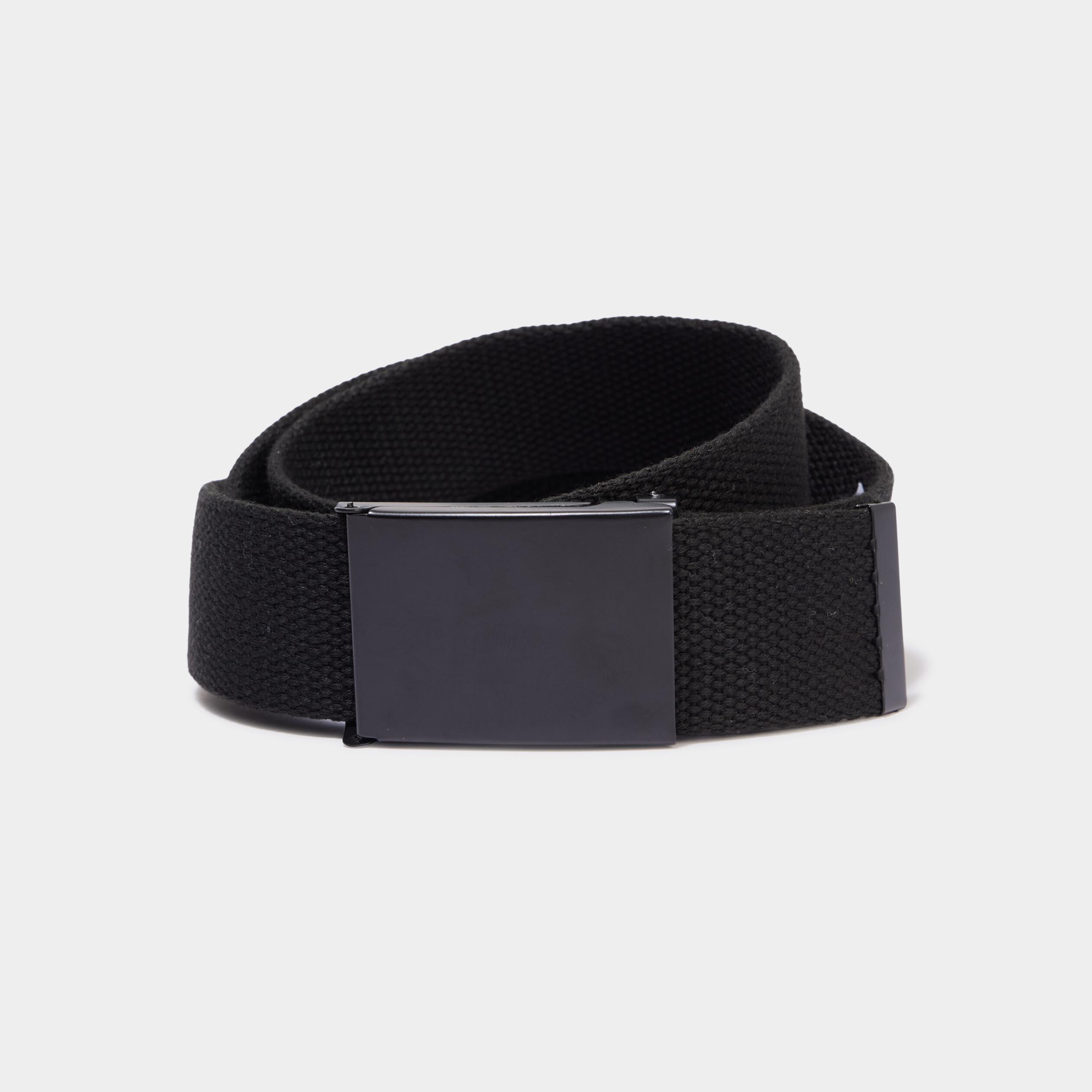 Ceinture ajustable effet toile noir homme