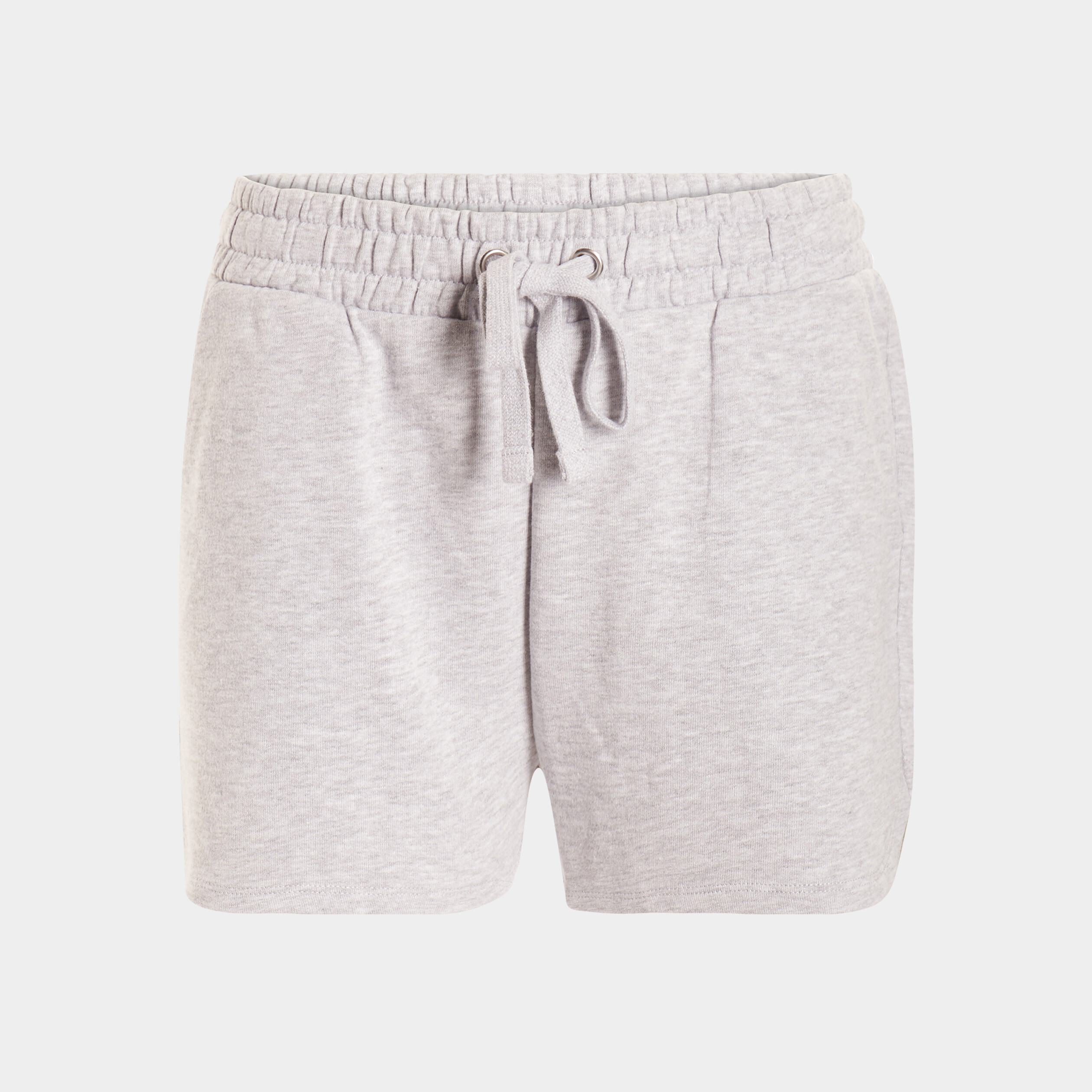 Short avec cordon de resserrage gris clair femme