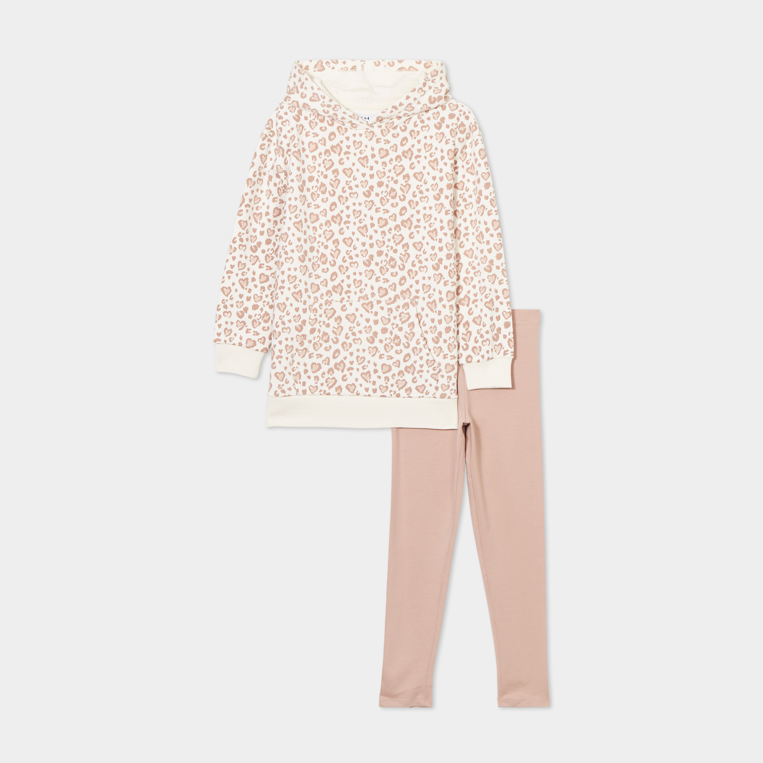 ensemble sweat long et legging beige fille Ensemble sweat long et legging beige fille