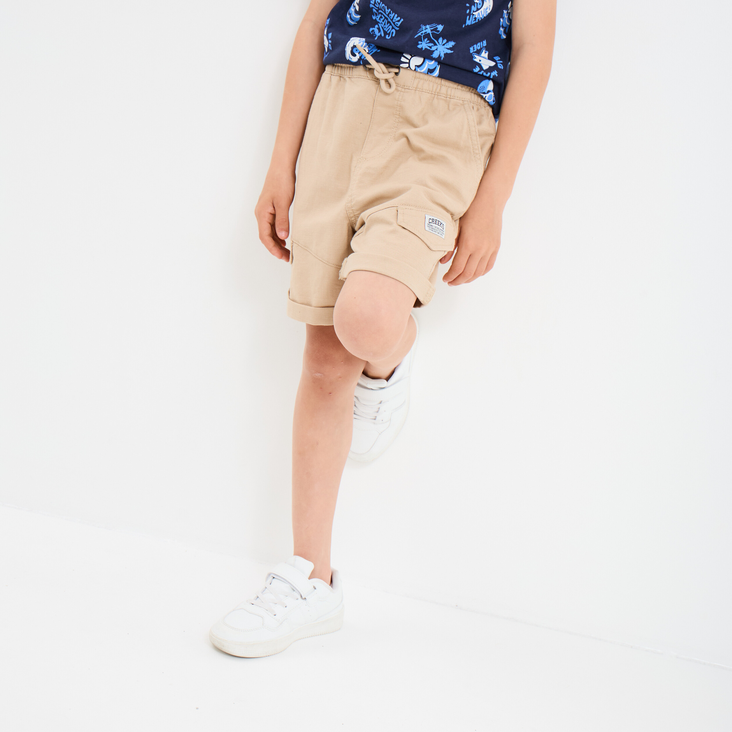 short cargo regular coton sable garcon Short cargo regular coton sable garçon