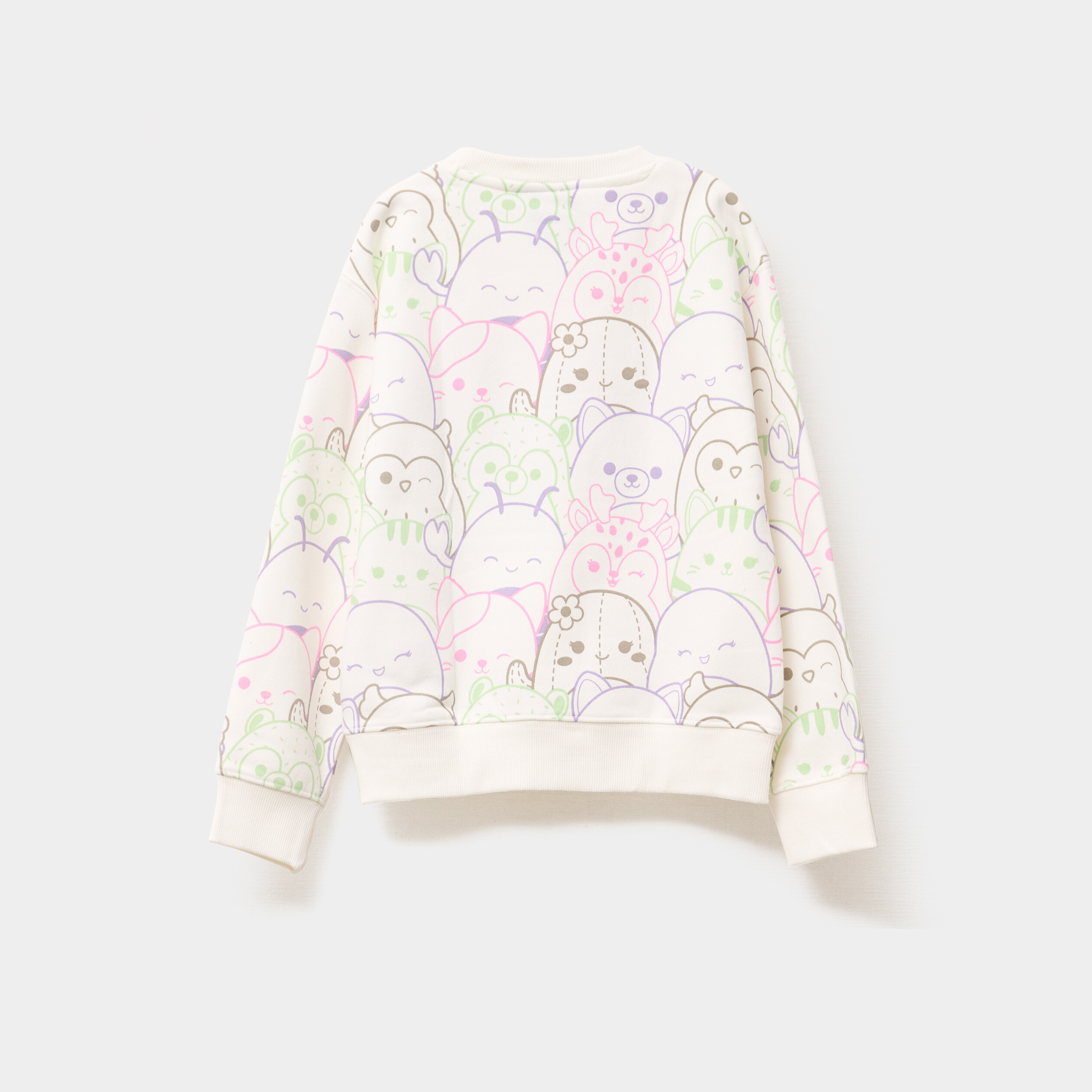 Sweat &agrave; sequins Squishmallow ivoire fille