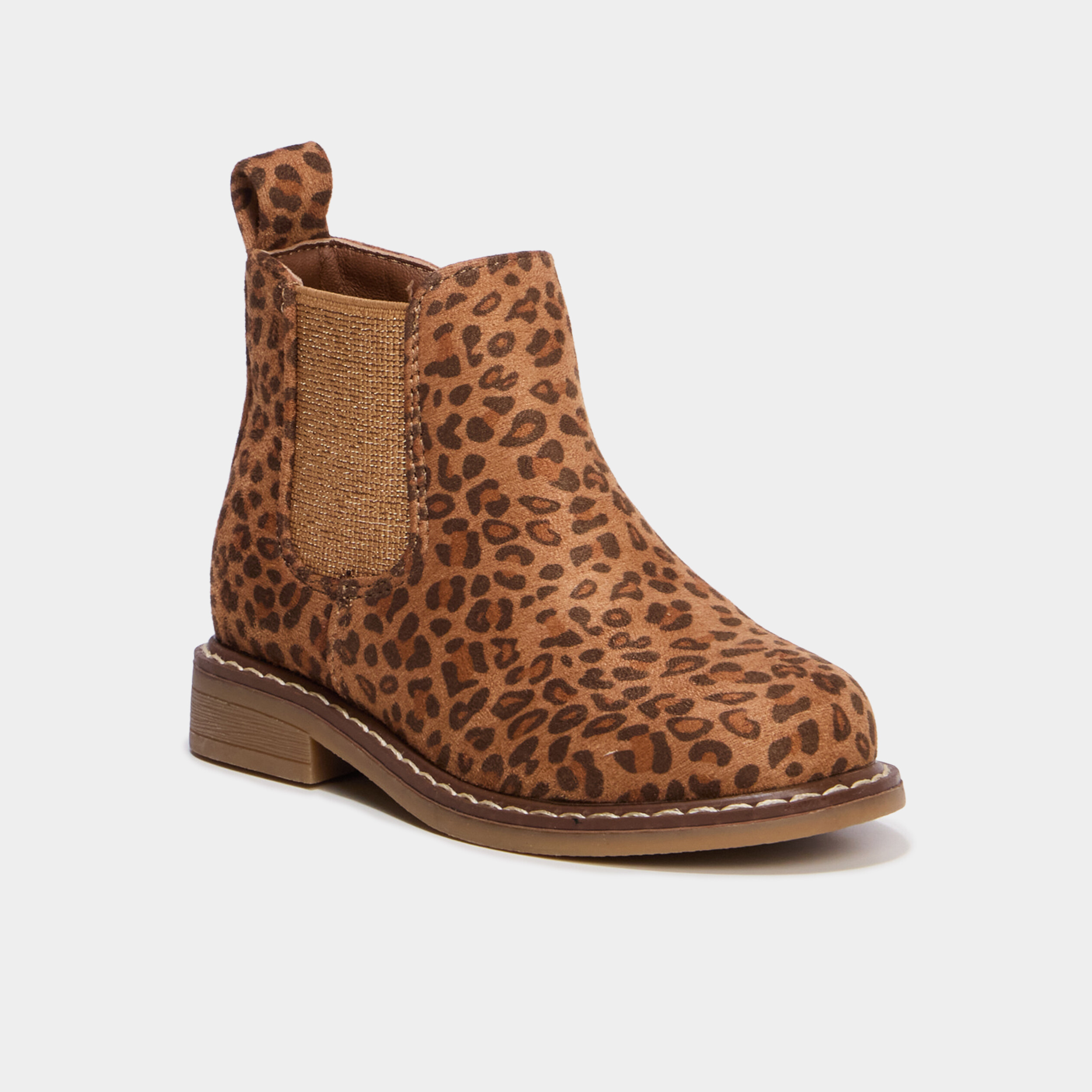 Boots chelsea zipp&eacute;es camel fille