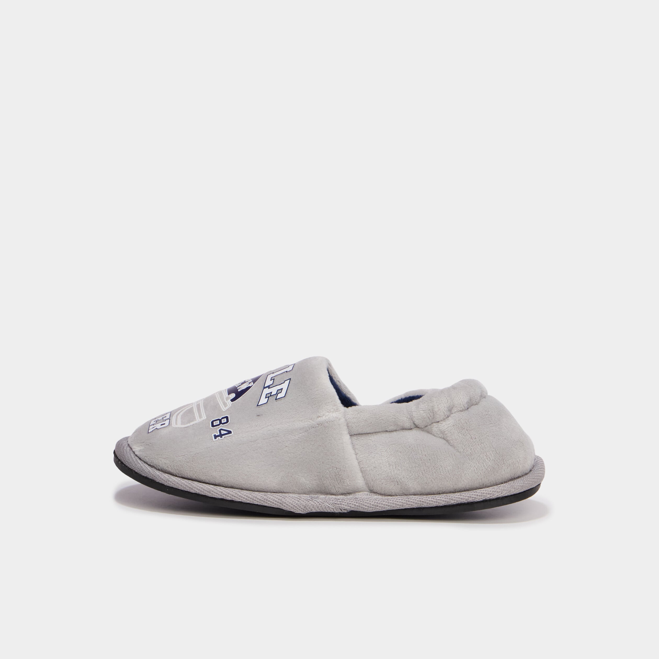 Chaussons effet velours gris clair gar&ccedil;on