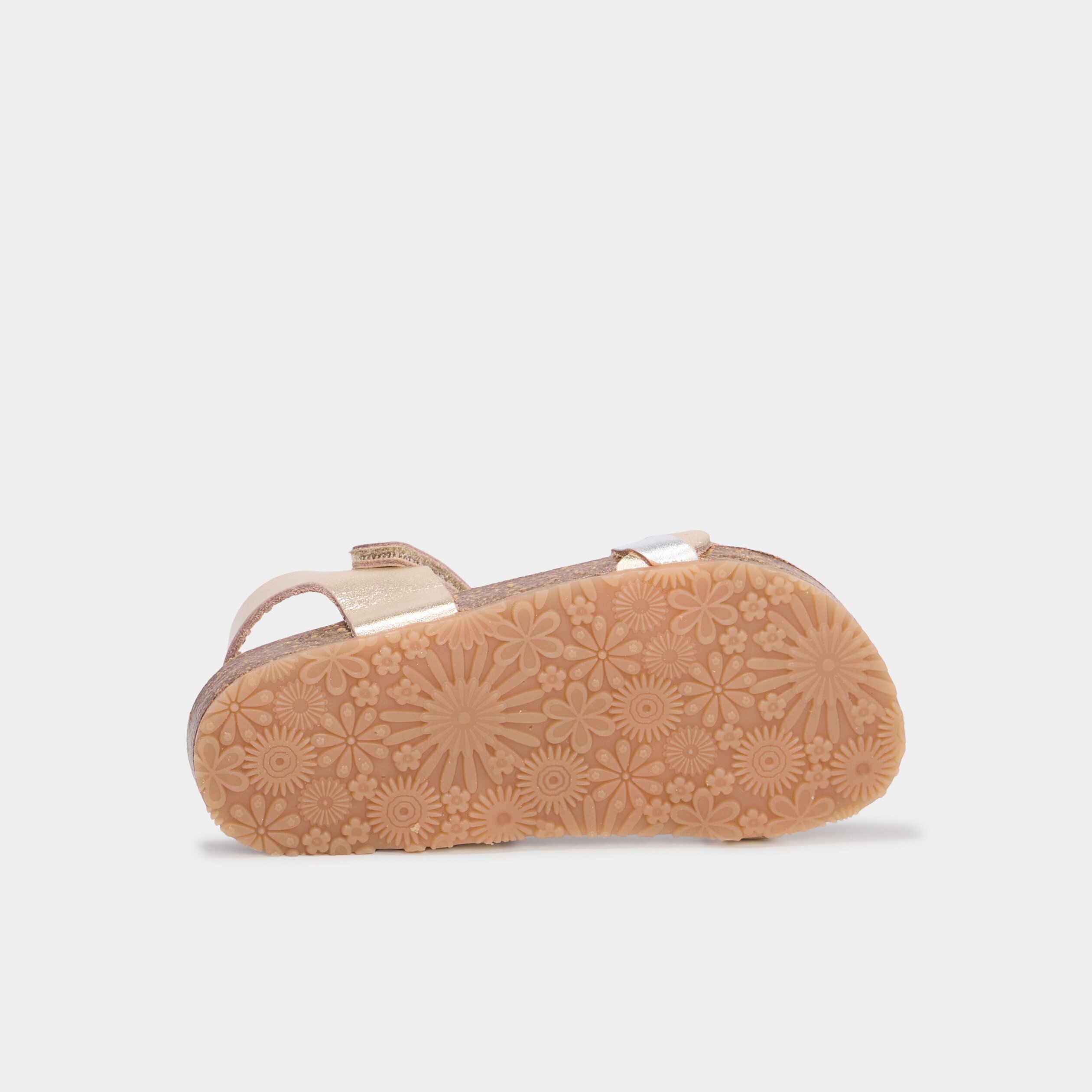 sandales en cuir brides tressees jaune or fille Sandales en cuir brides tressées jaune or fille
