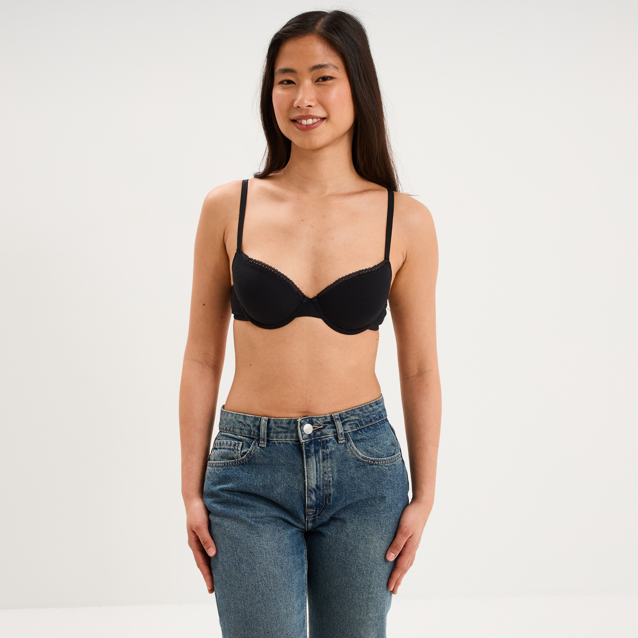 Soutien-gorge embo&icirc;tant padd&eacute; noir femme
