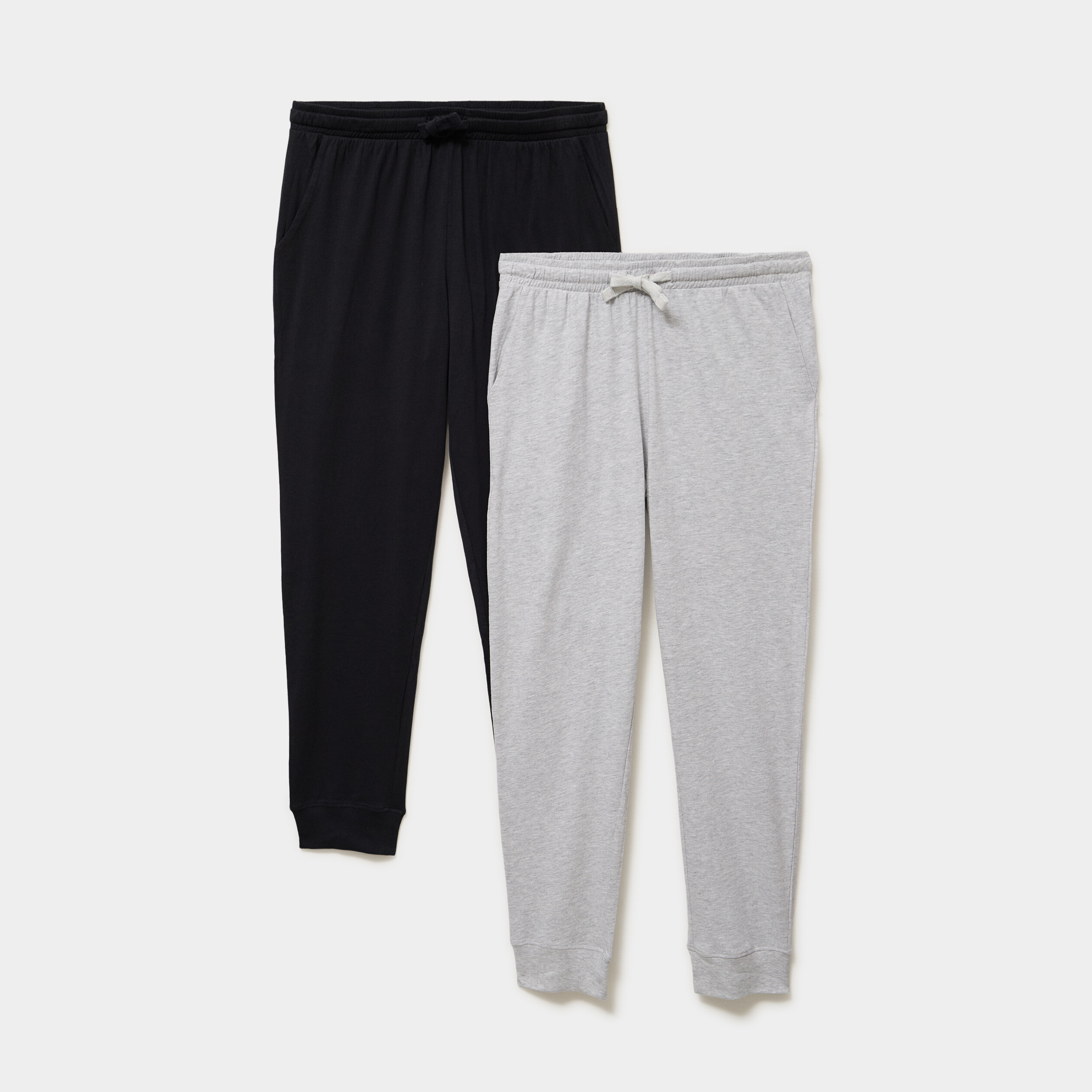 Lot 2 pantalons de pyjama coton gris homme
