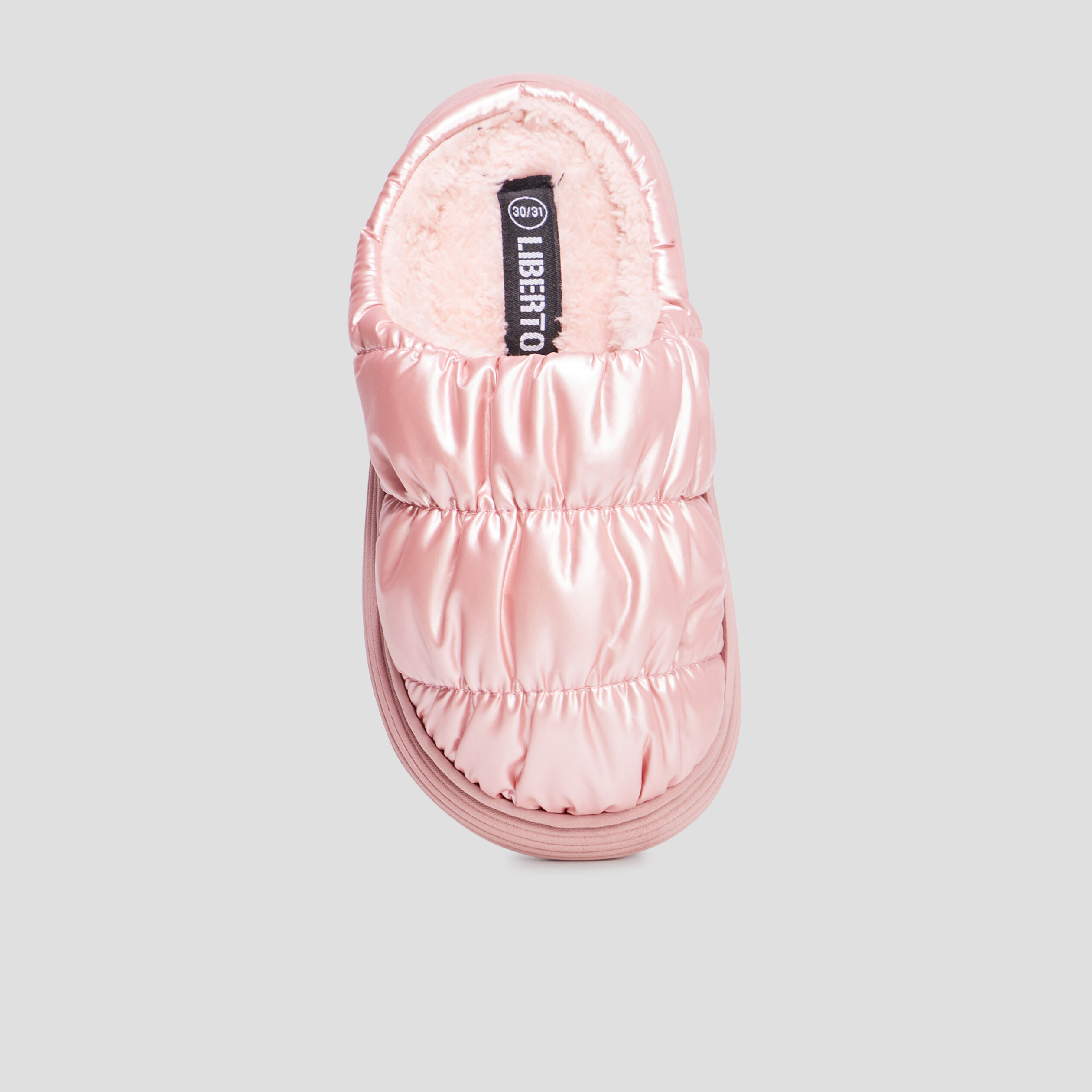 Chaussons mules matelassés Liberto rose fille