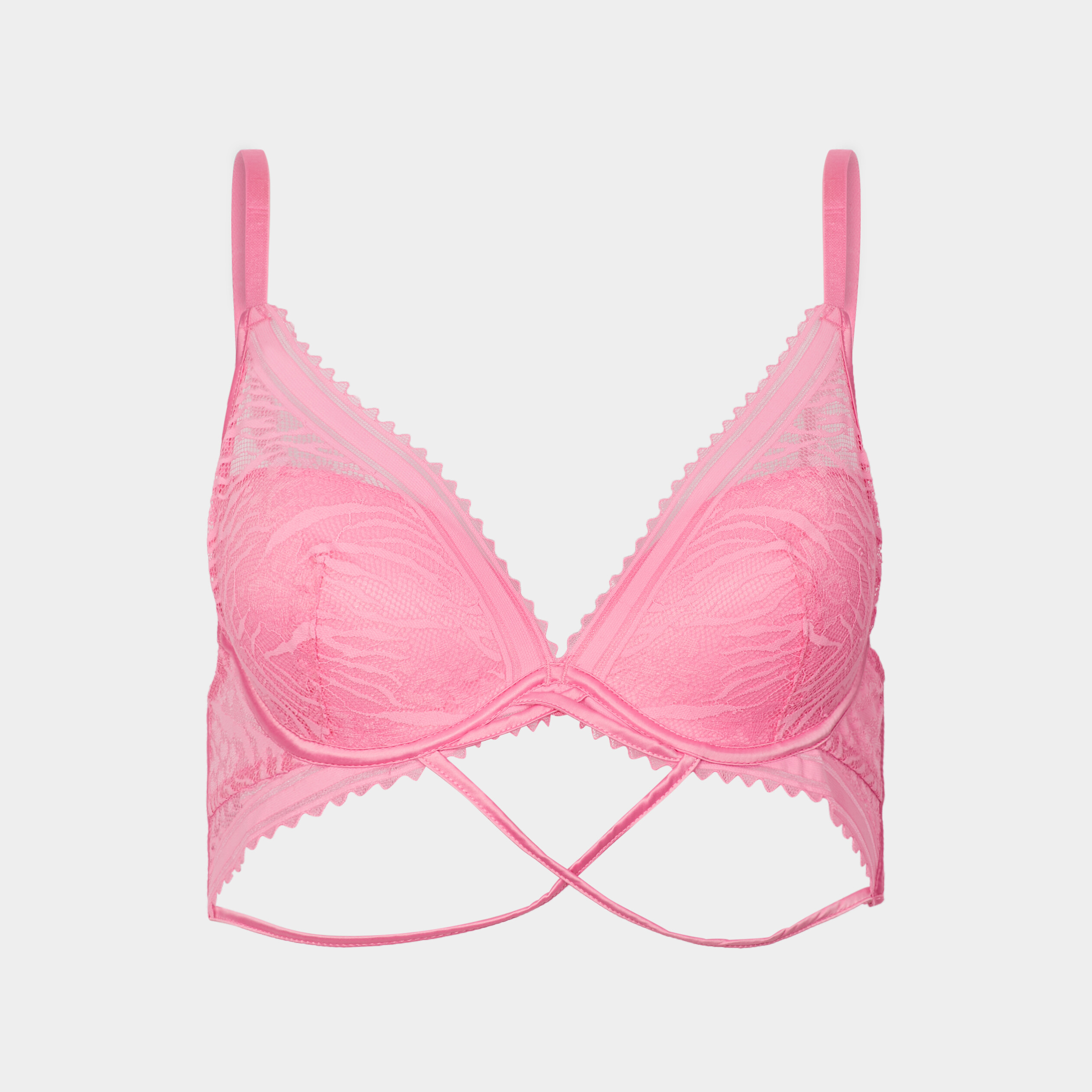 soutien gorge corbeille padde dentelle rose femme Soutien-gorge corbeille paddé dentelle rose femme