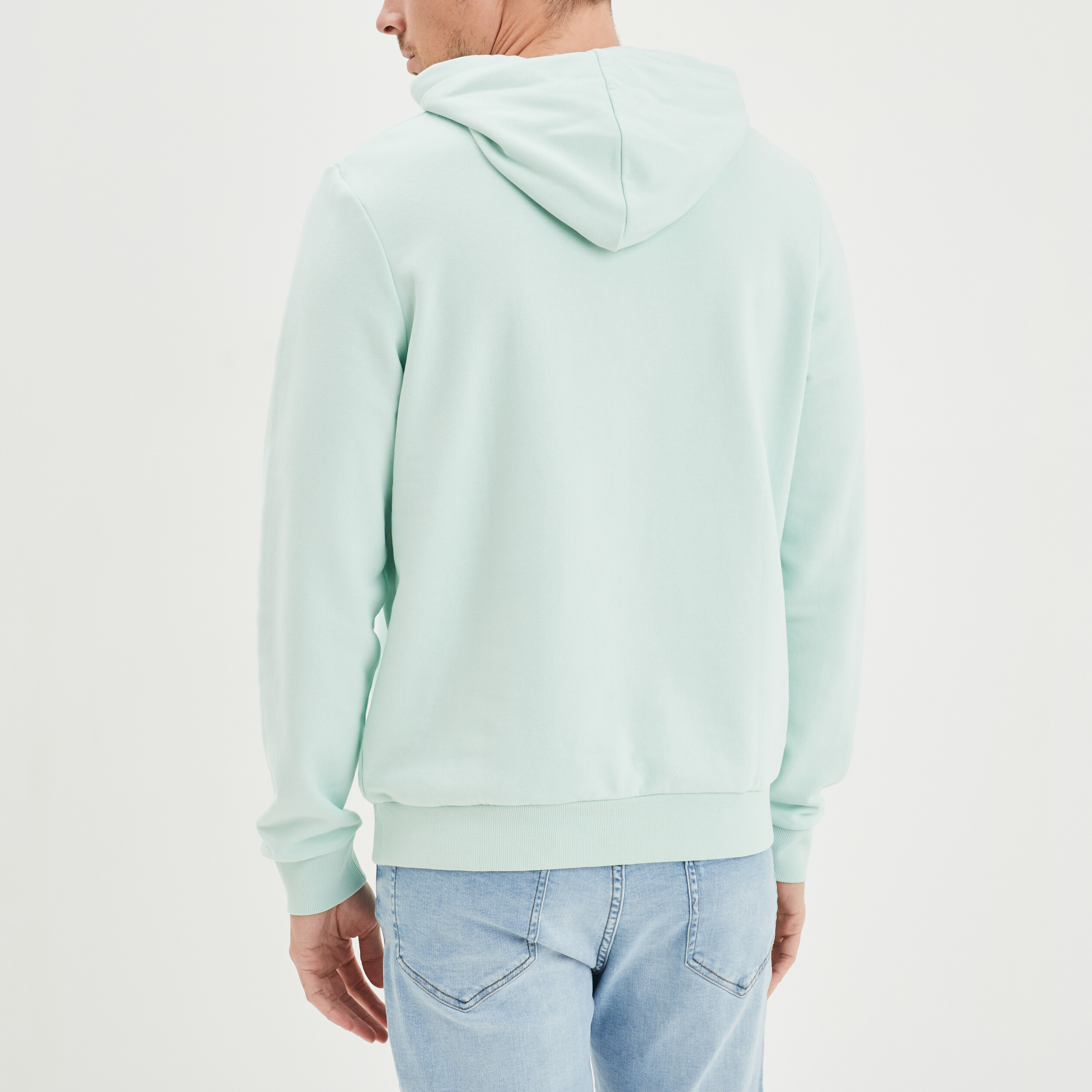 sweat molleton a capuche hoodie vert pastel homme Sweat molleton à capuche hoodie vert pastel homme