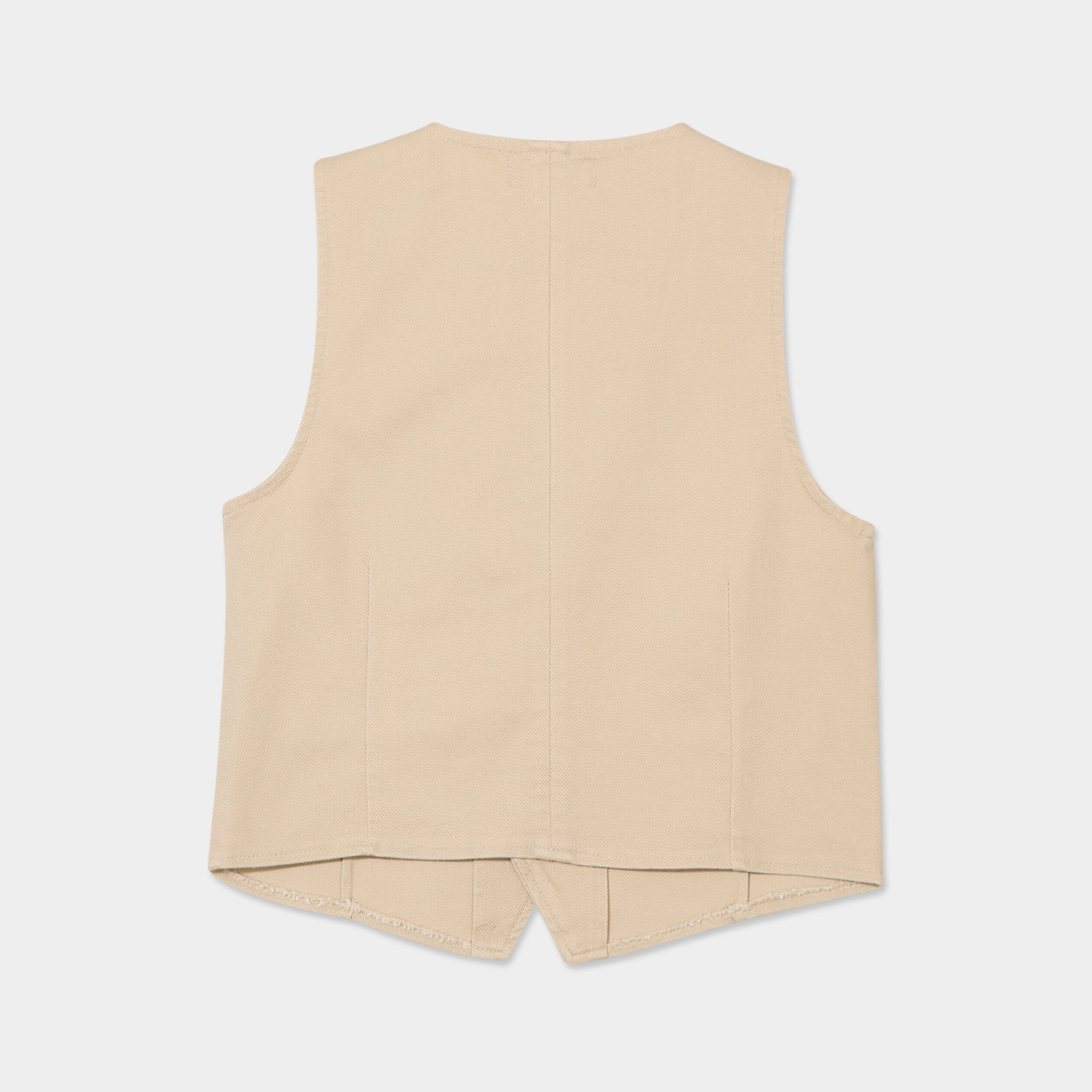 Gilet sans manches c&eacute;r&eacute;monie ajust&eacute; beige gar&ccedil;on