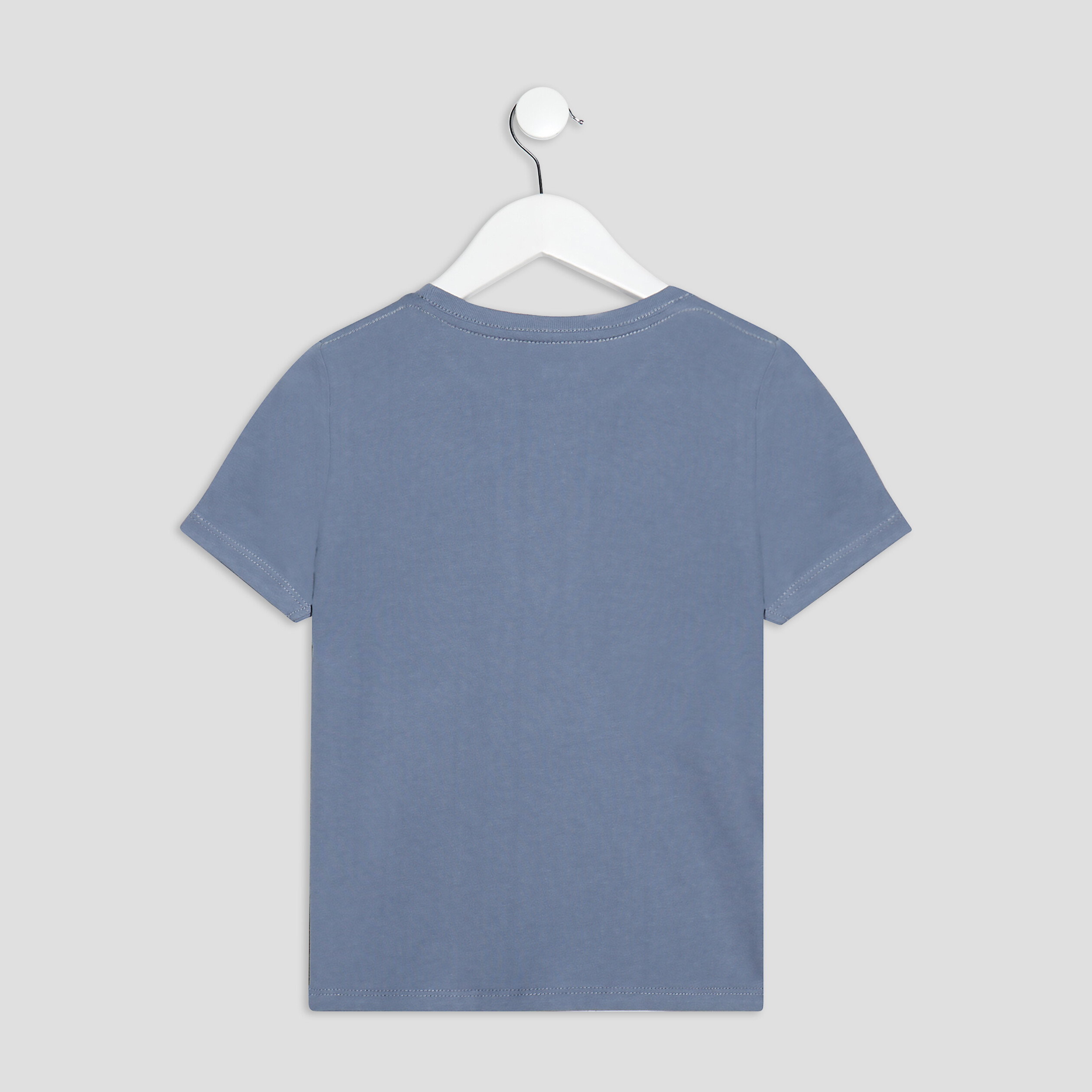 T-shirt manches courtes bleu gris garçon
